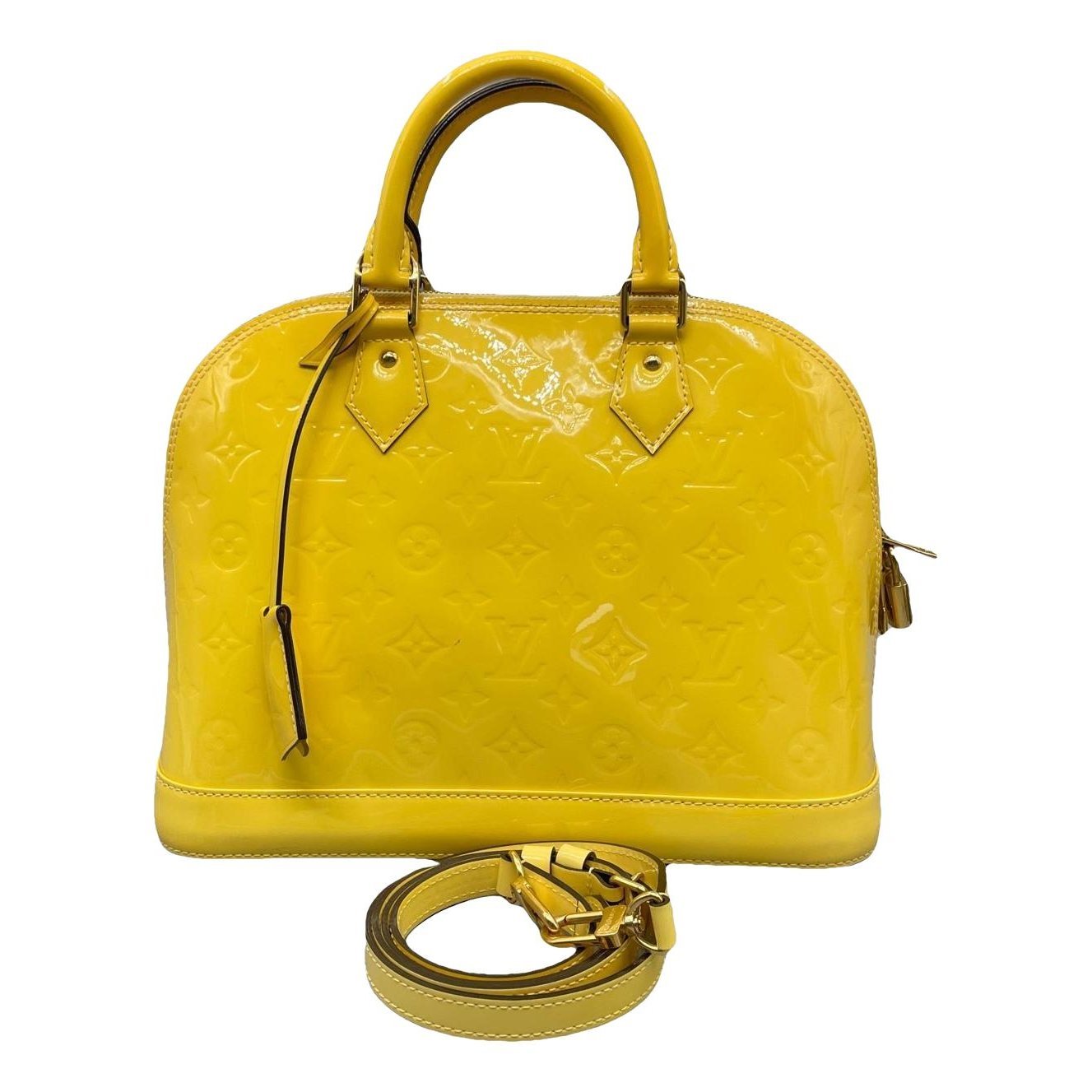 Alma BB patent leather handbag
