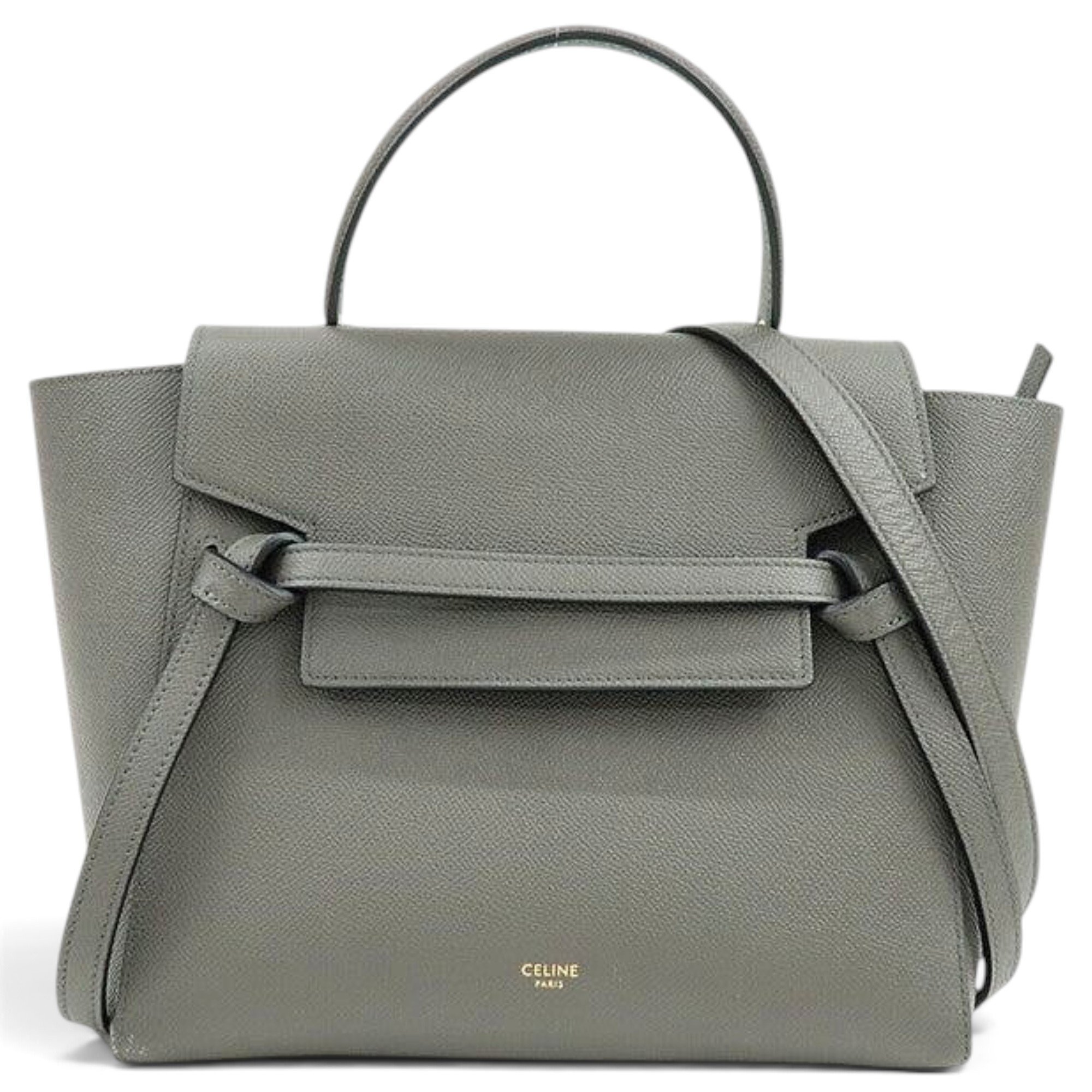 Belt leather handbag