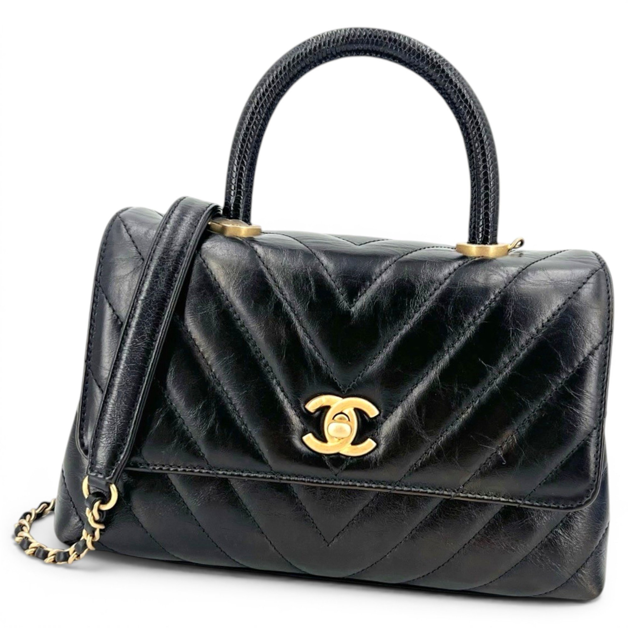 Coco Handle leather handbag