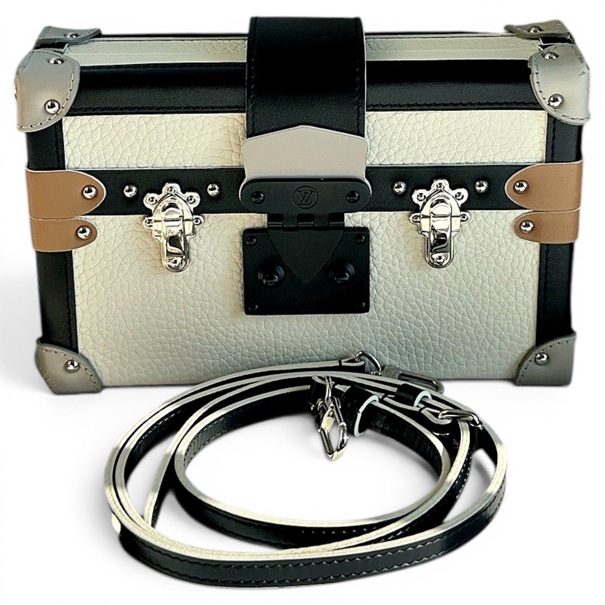 Petite Malle leather handbag