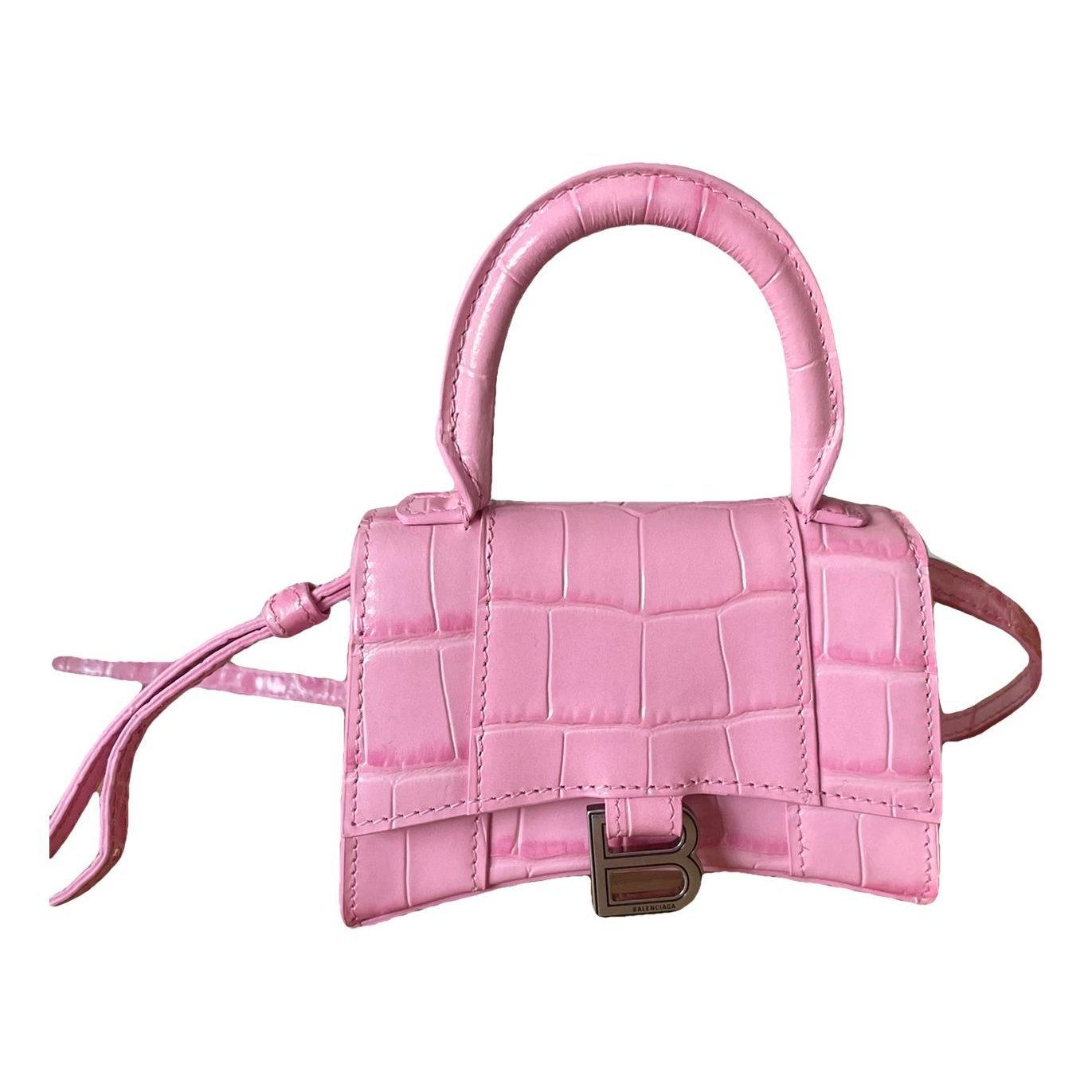 Hourglass leather mini bag