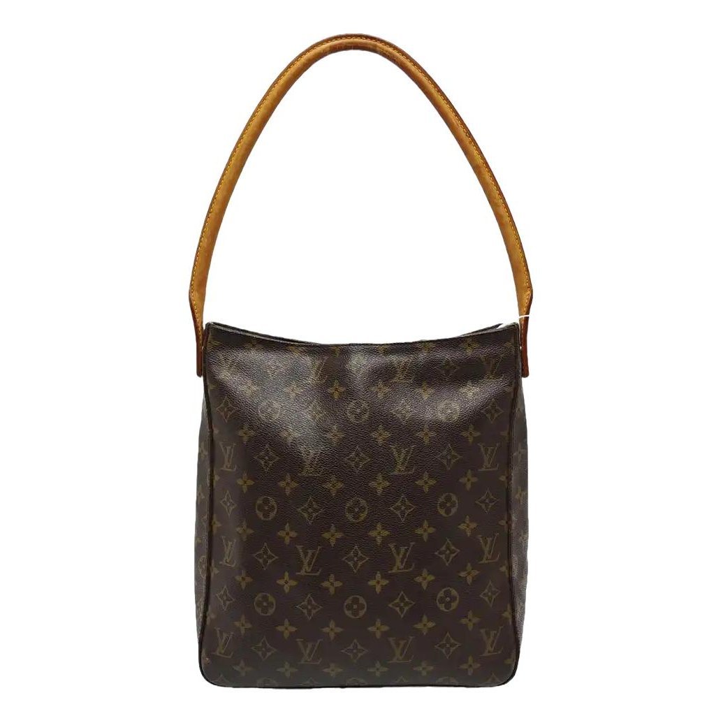 Looping leather handbag