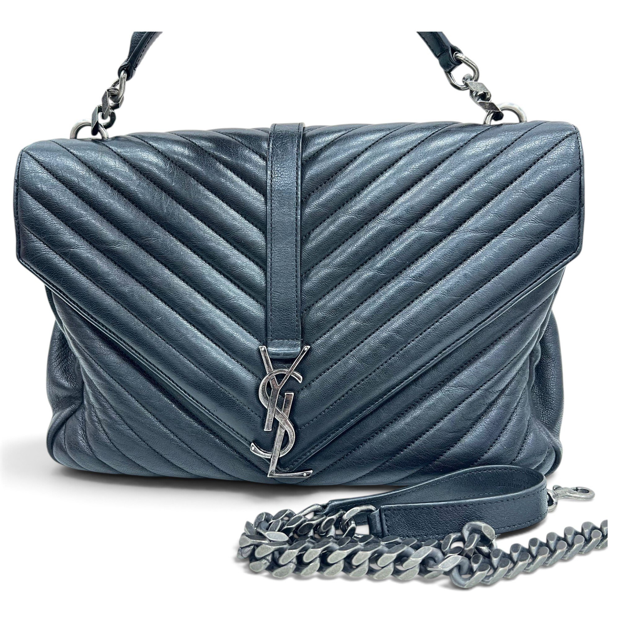 Collége monogramme leather handbag