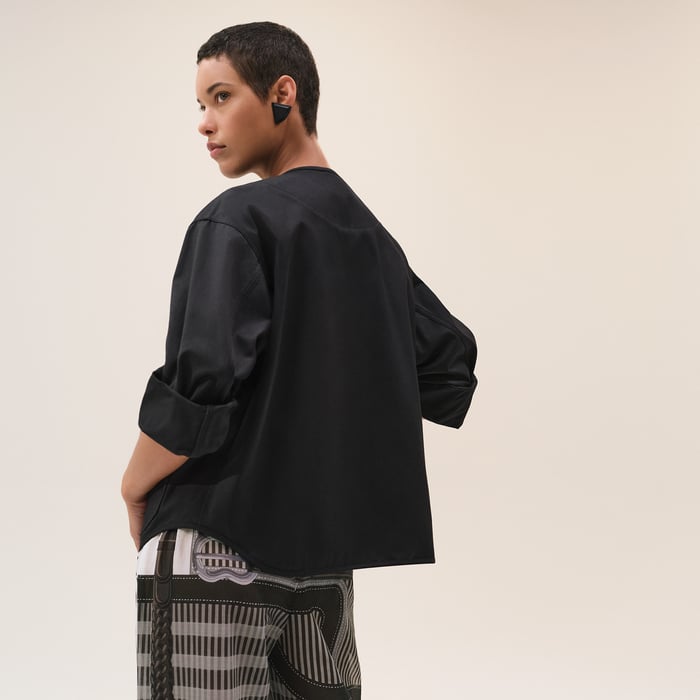 Noir Jacket With Equestrian Details