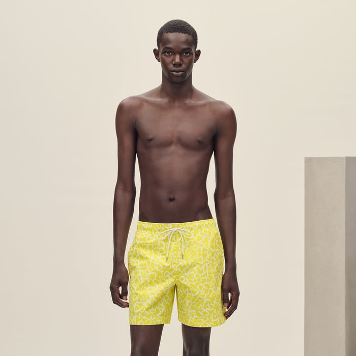 Jonquille "Calligraphie Equestre" Swim Trunks