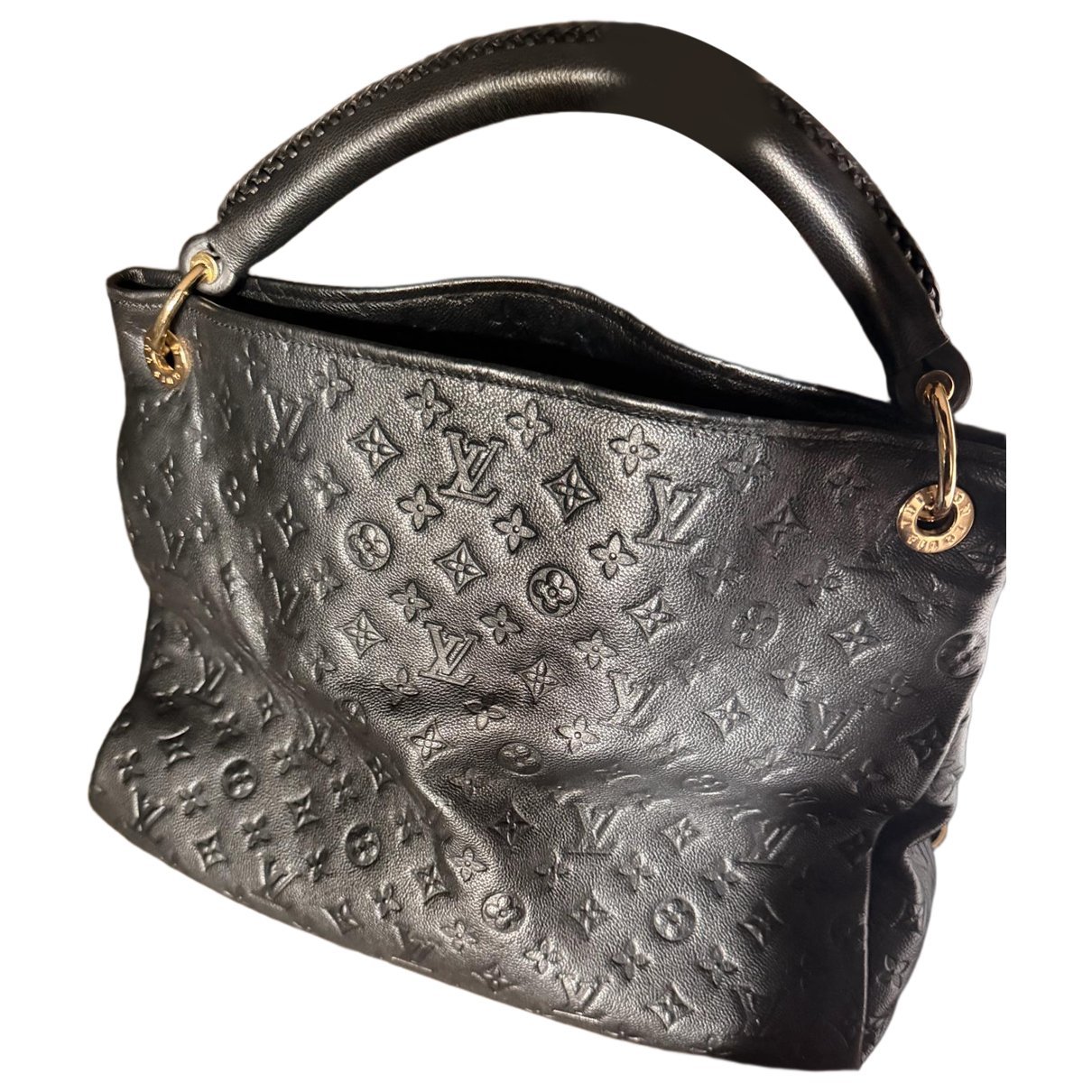 Artsy leather handbag