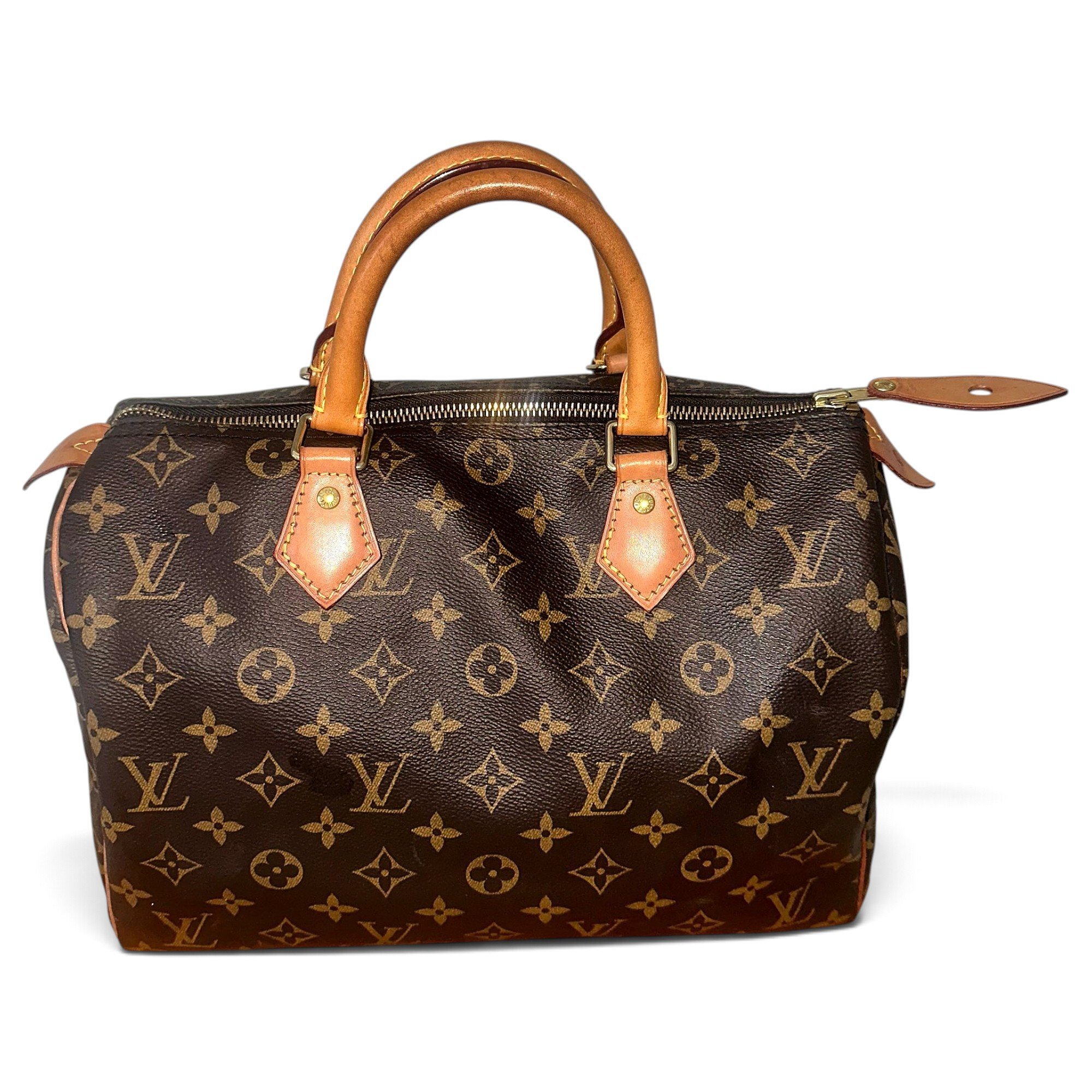 Speedy leather handbag