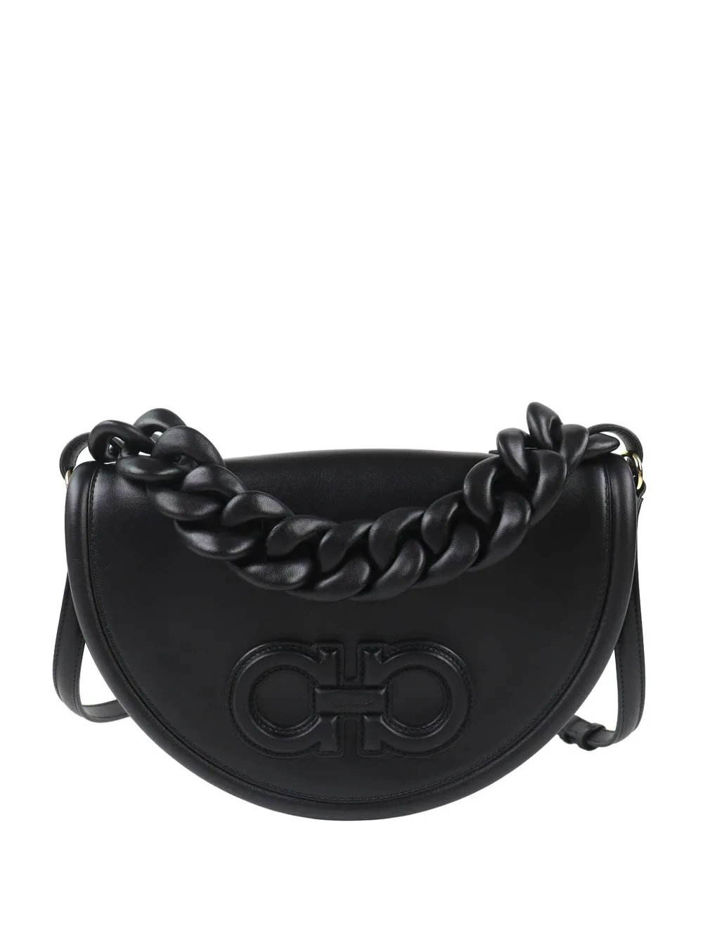 Ferragamo 2021-2026 Calfskin Aura Crescent satchel
