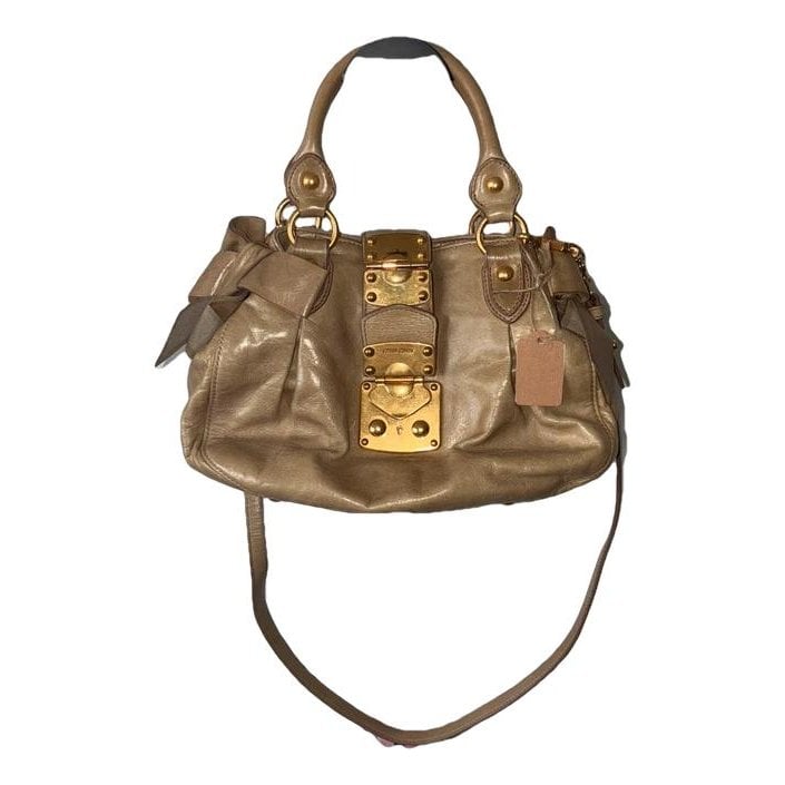 Bow bag leather clutch bag