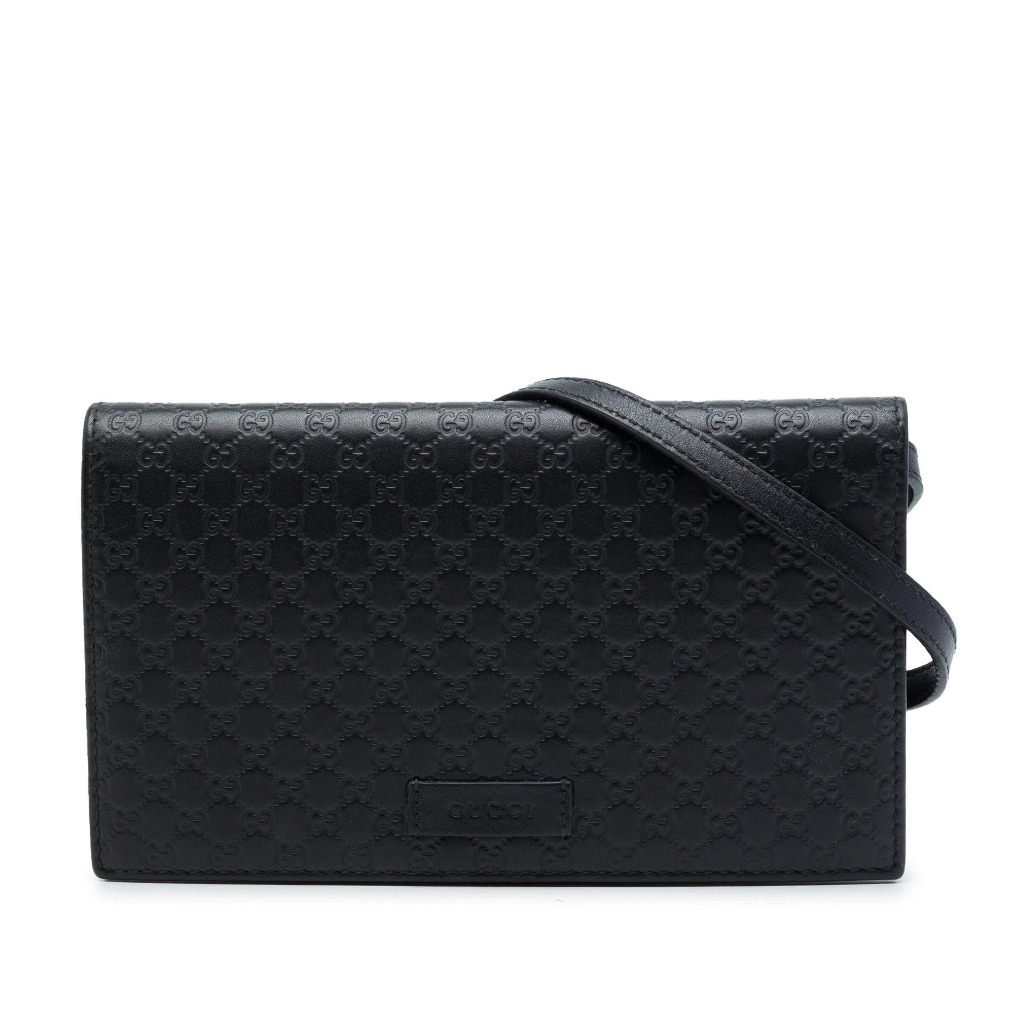 Gucci B leather crossbody bag