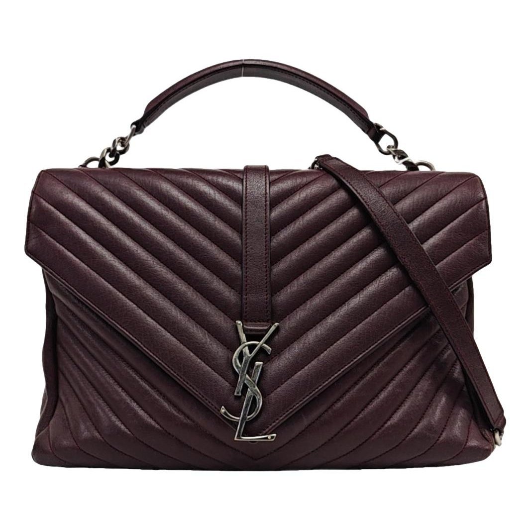 Collége monogramme leather handbag
