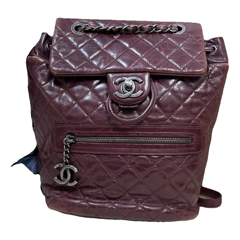 Mountain leather backpack