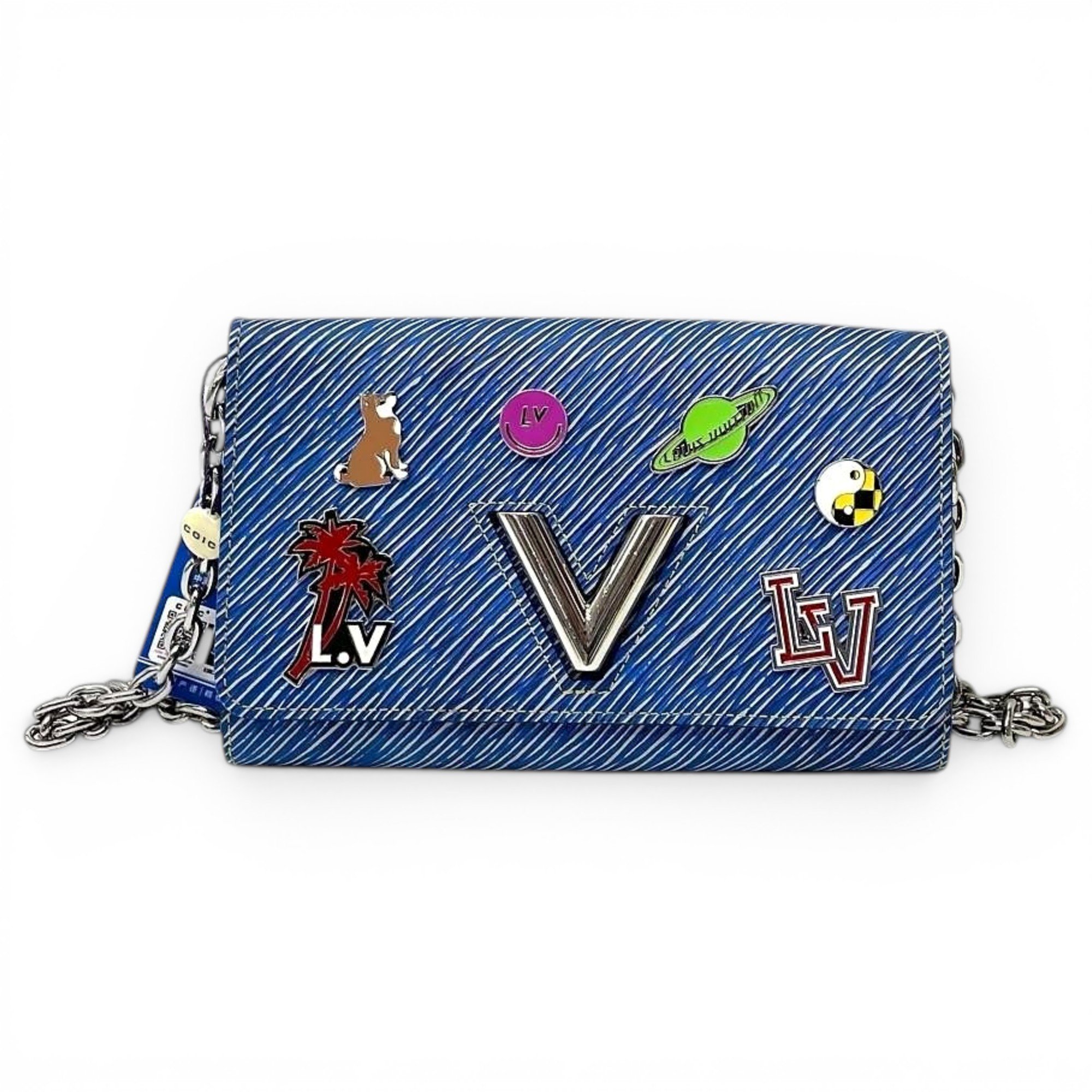 Twist leather crossbody bag