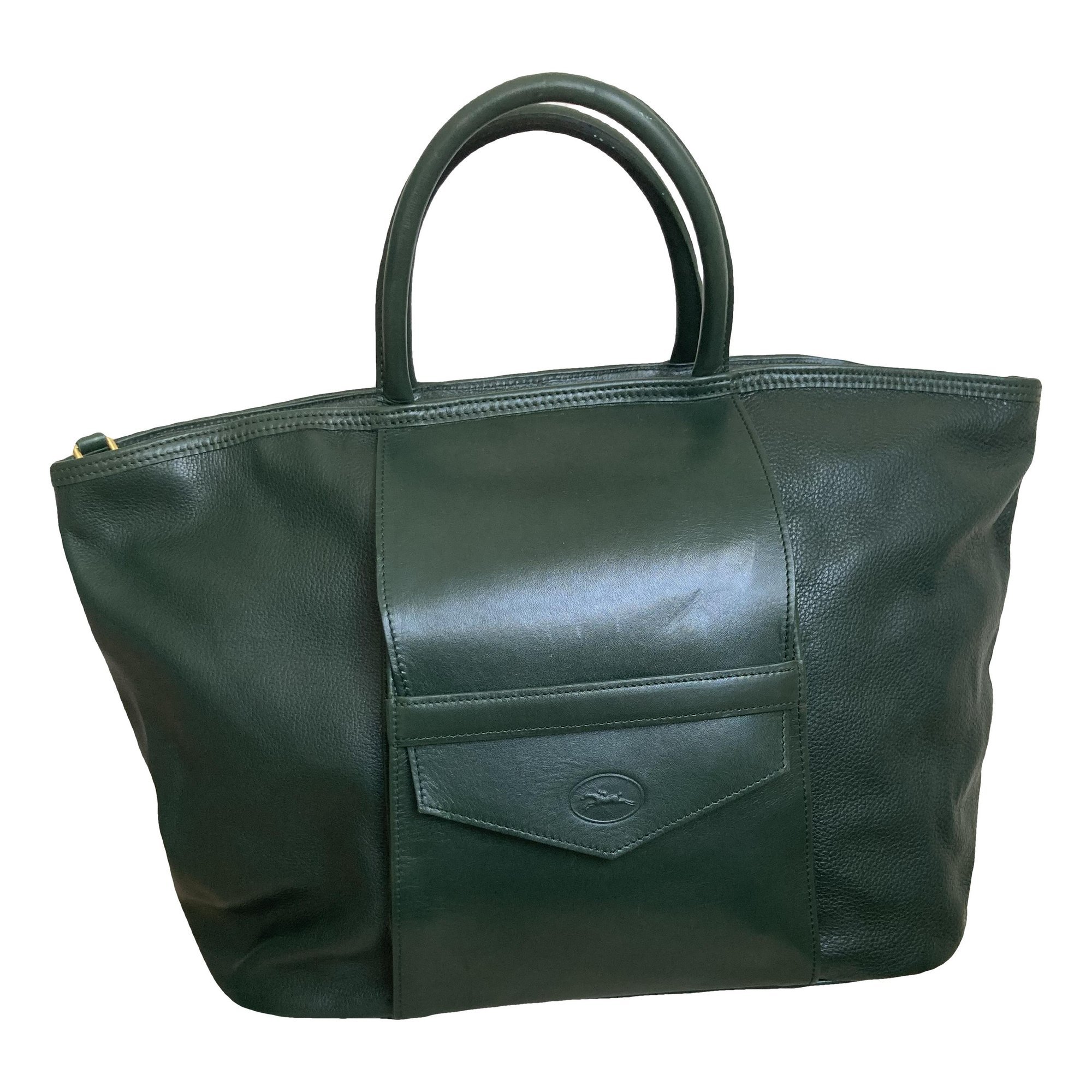 Leather travel bag
