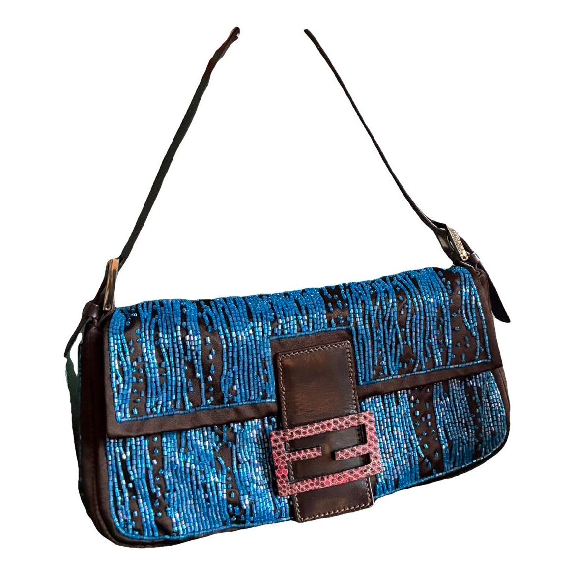 Baguette glitter handbag