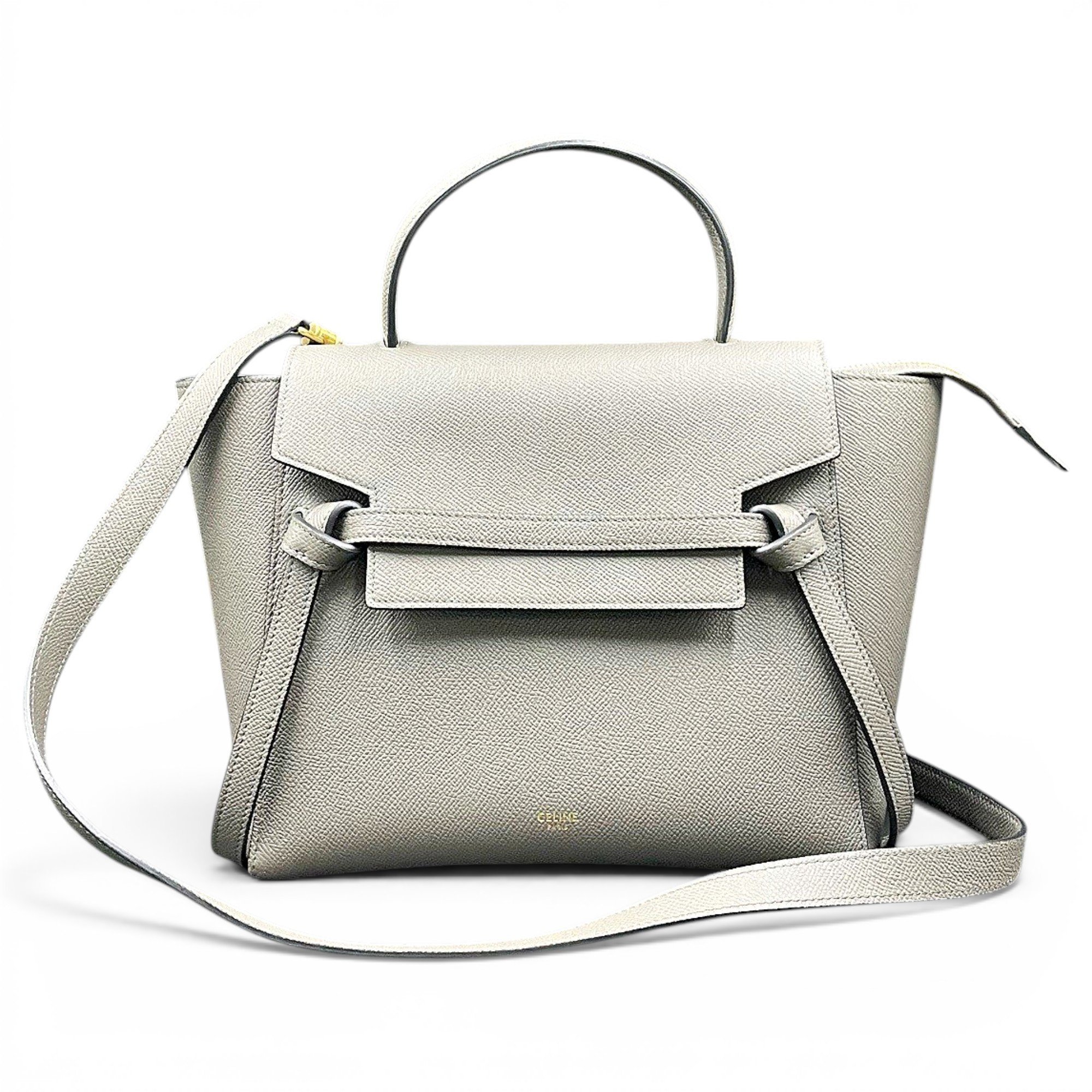 Belt leather handbag