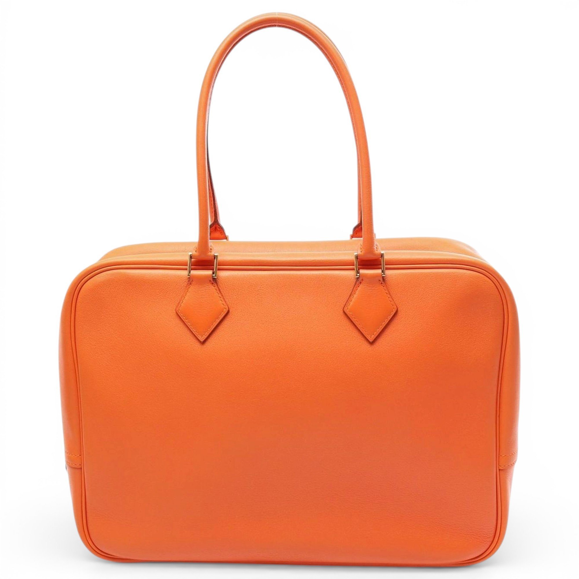 Plume leather handbag