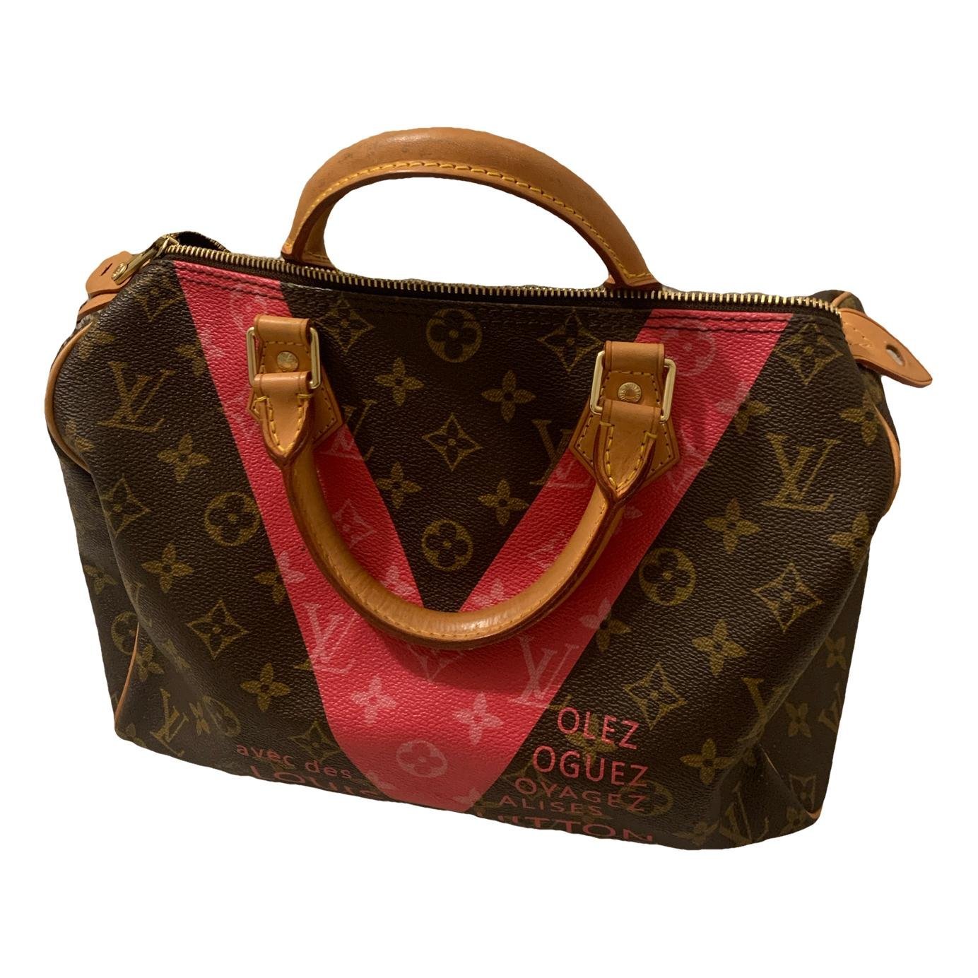 Speedy leather handbag