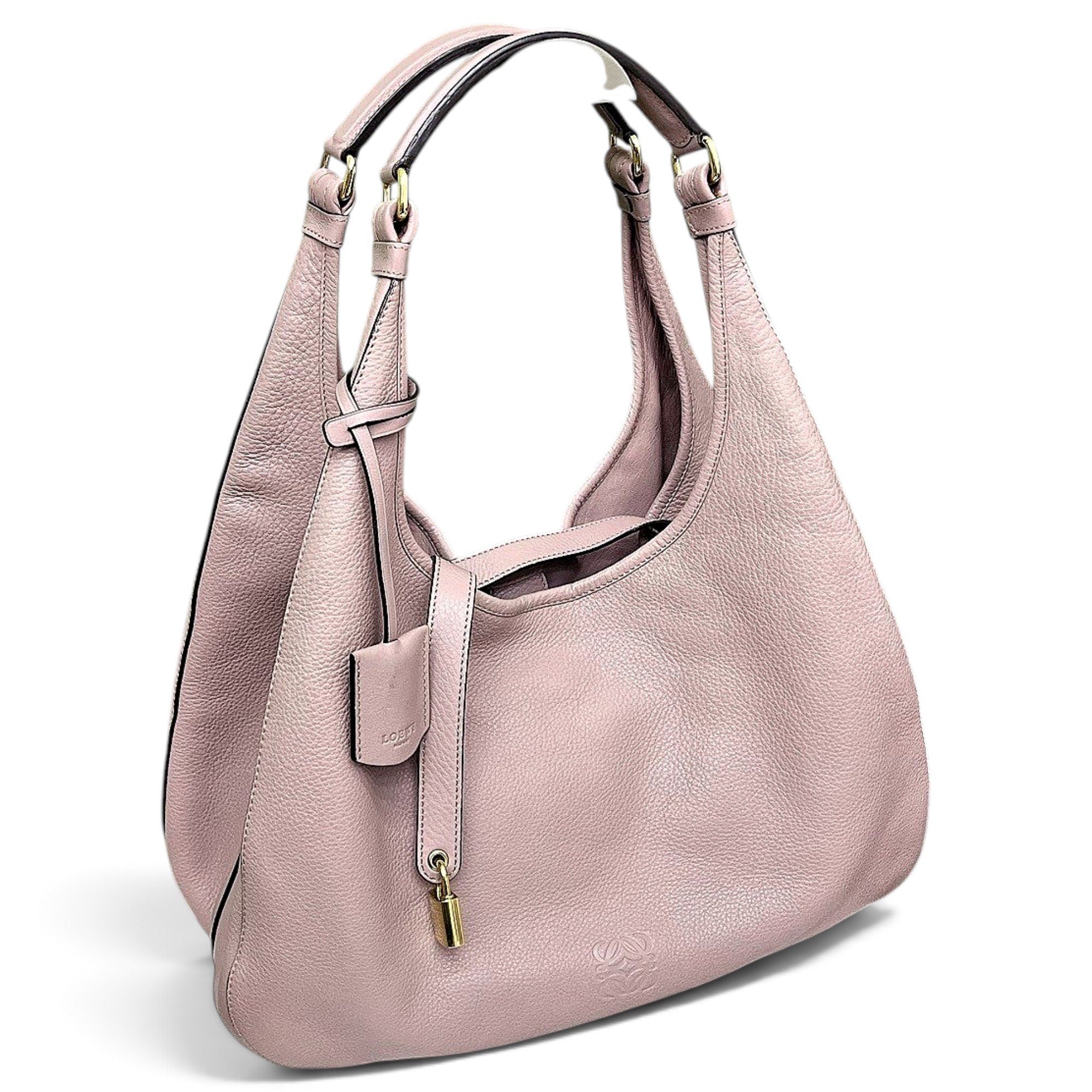 Squeeze leather handbag
