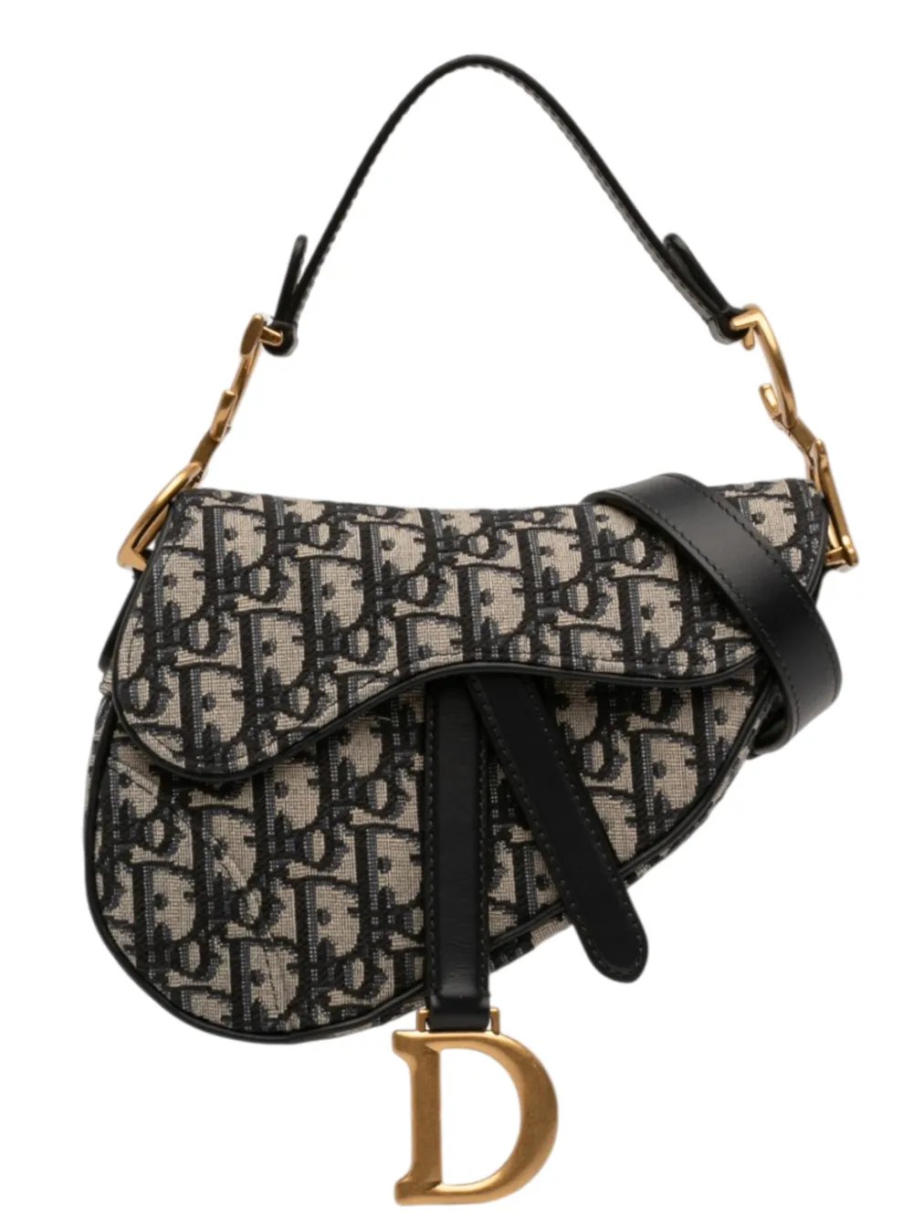 2024 Mini Oblique Canvas Saddle Bag satchel