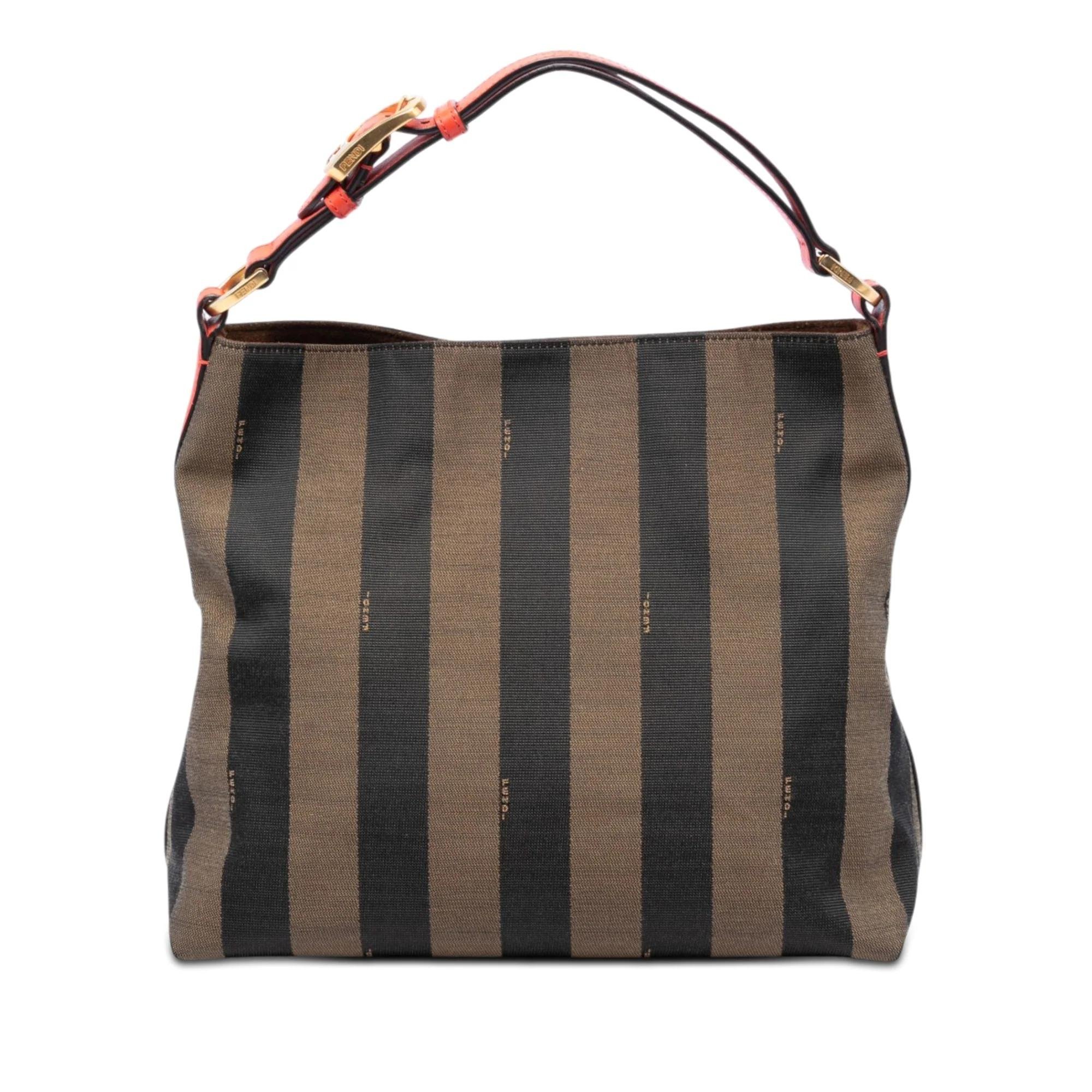 Pocket leather handbag