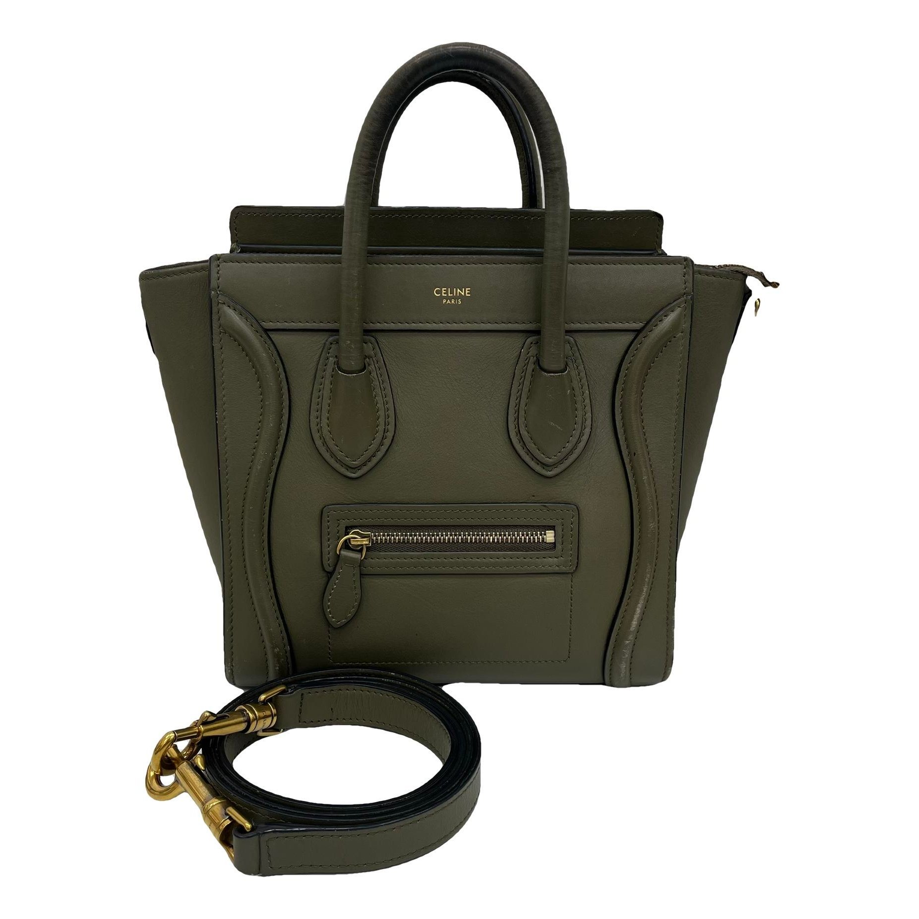 Nano Luggage leather handbag