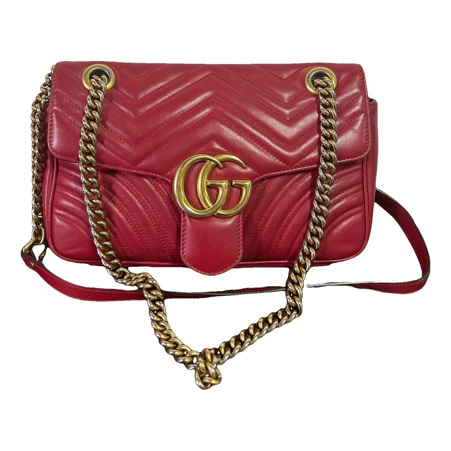 GG Marmont Flap leather handbag