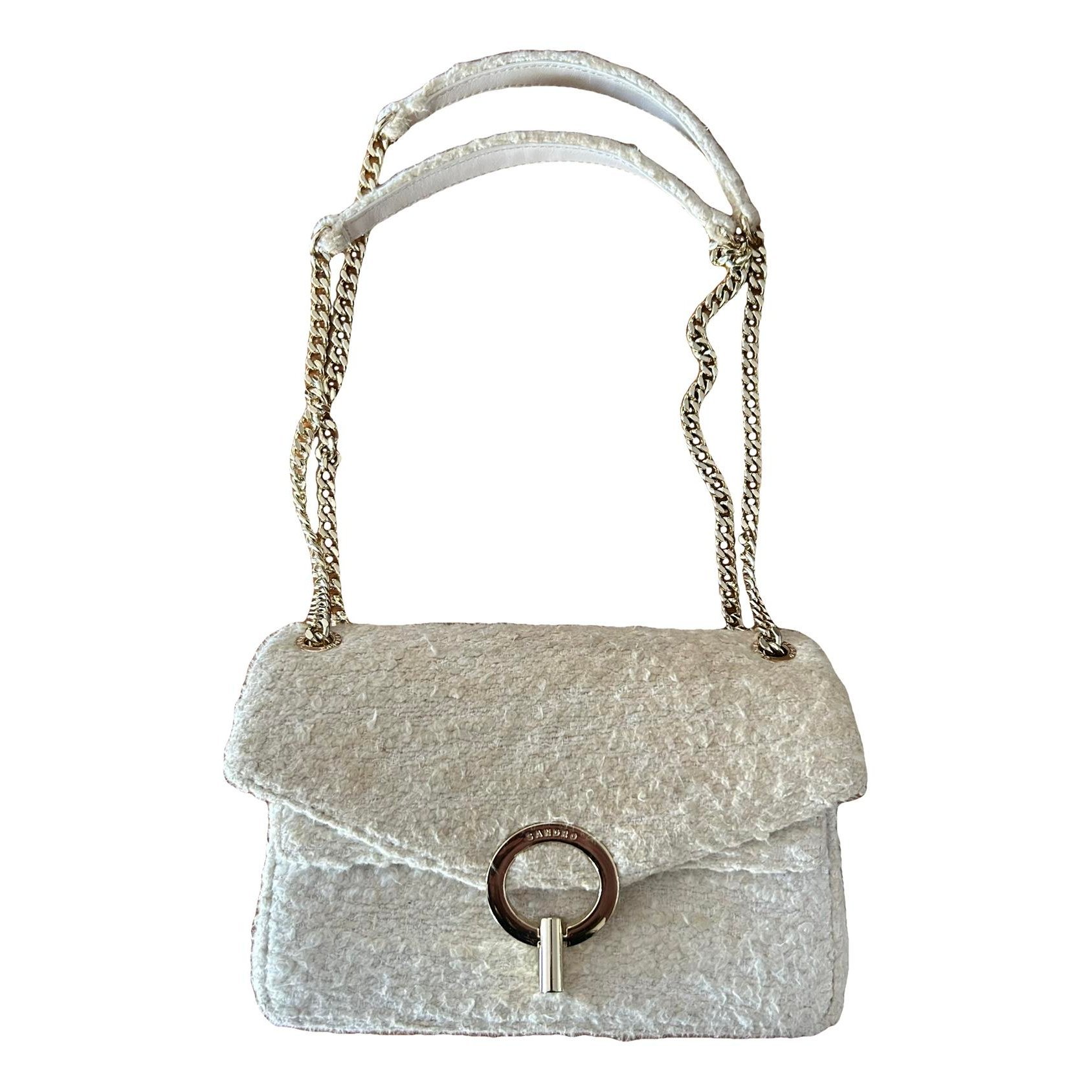 Sandro Yza tweed handbag