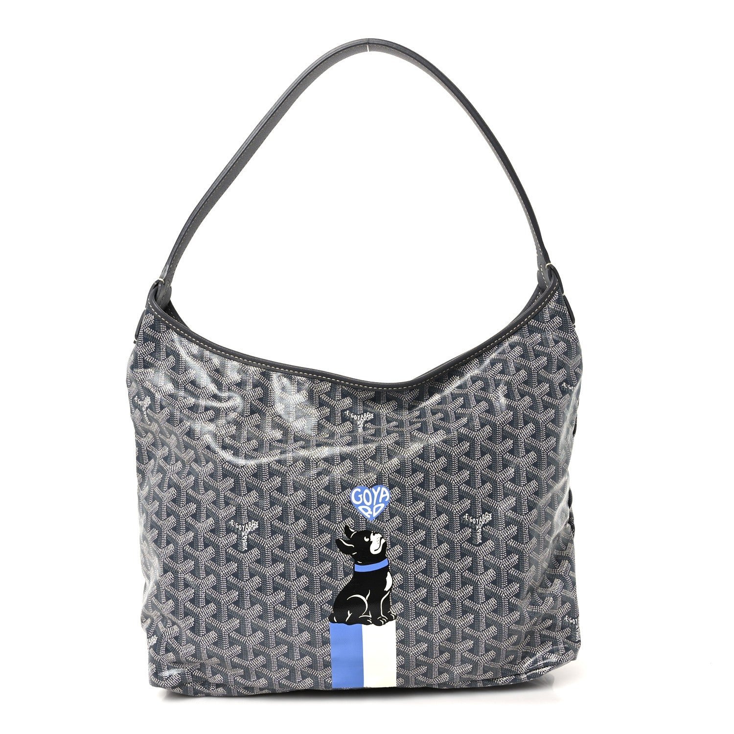 Goyard Goyard Goyardine Coeur Dog Boheme Hobo Grey