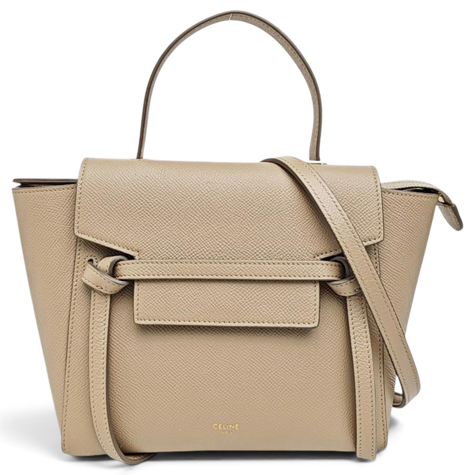 Belt leather handbag