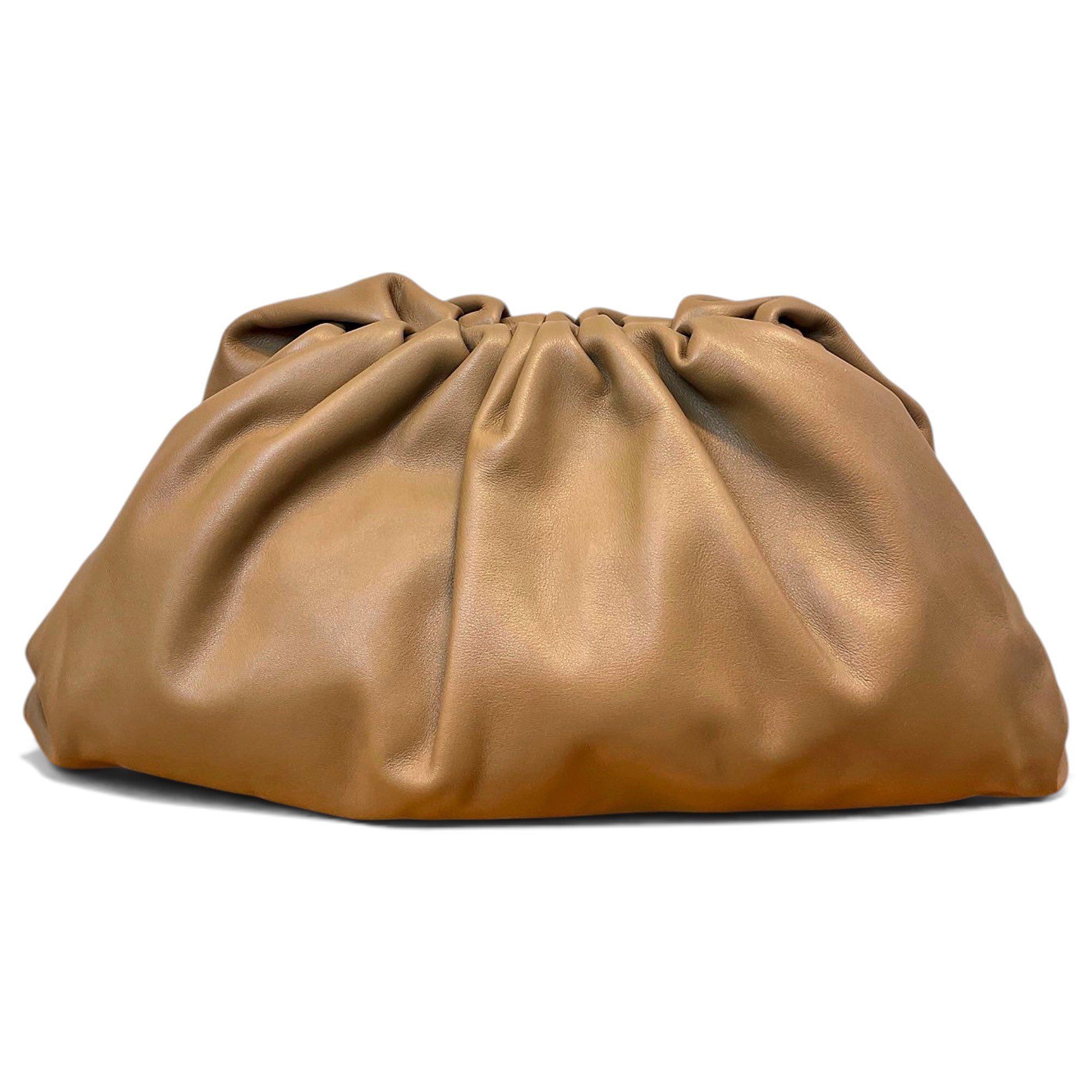 Pouch leather clutch bag