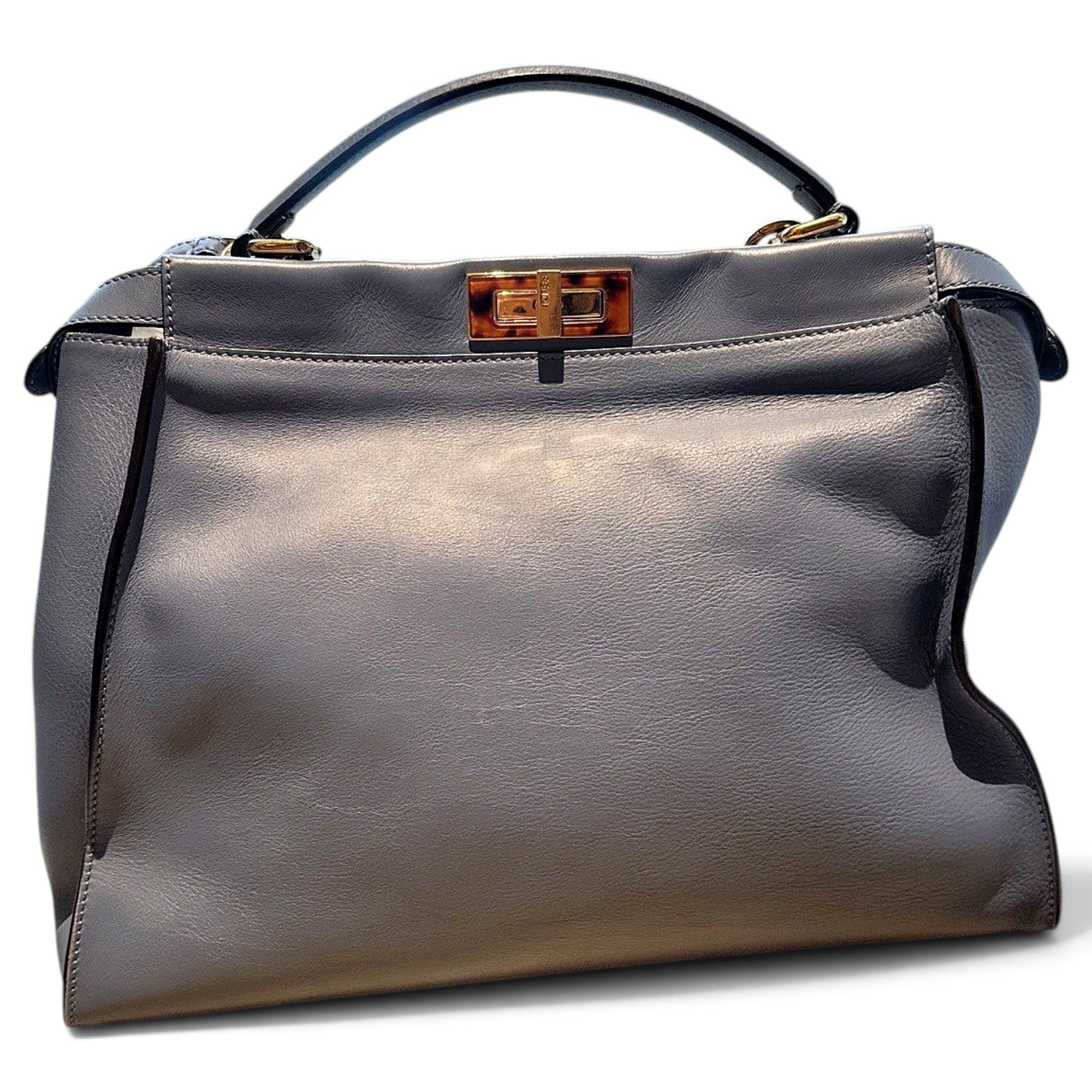 Peekaboo leather handbag
