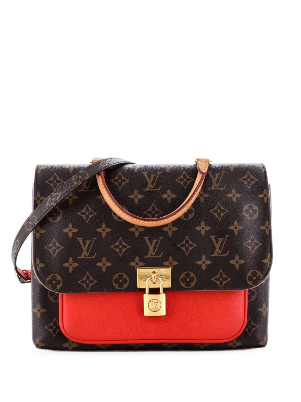 Marignan Handbag Monogram Canvas with Leather shoulder bag