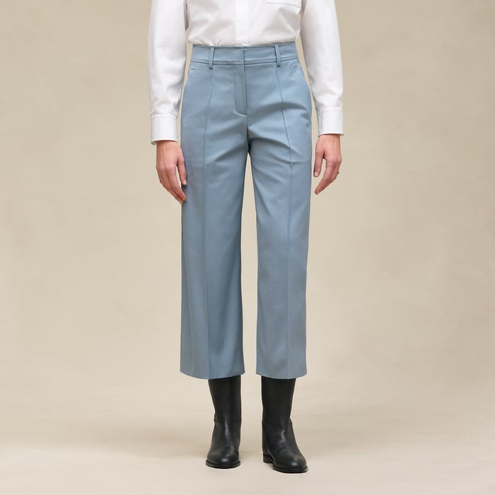 Bleu Adriatique Cropped Pants
