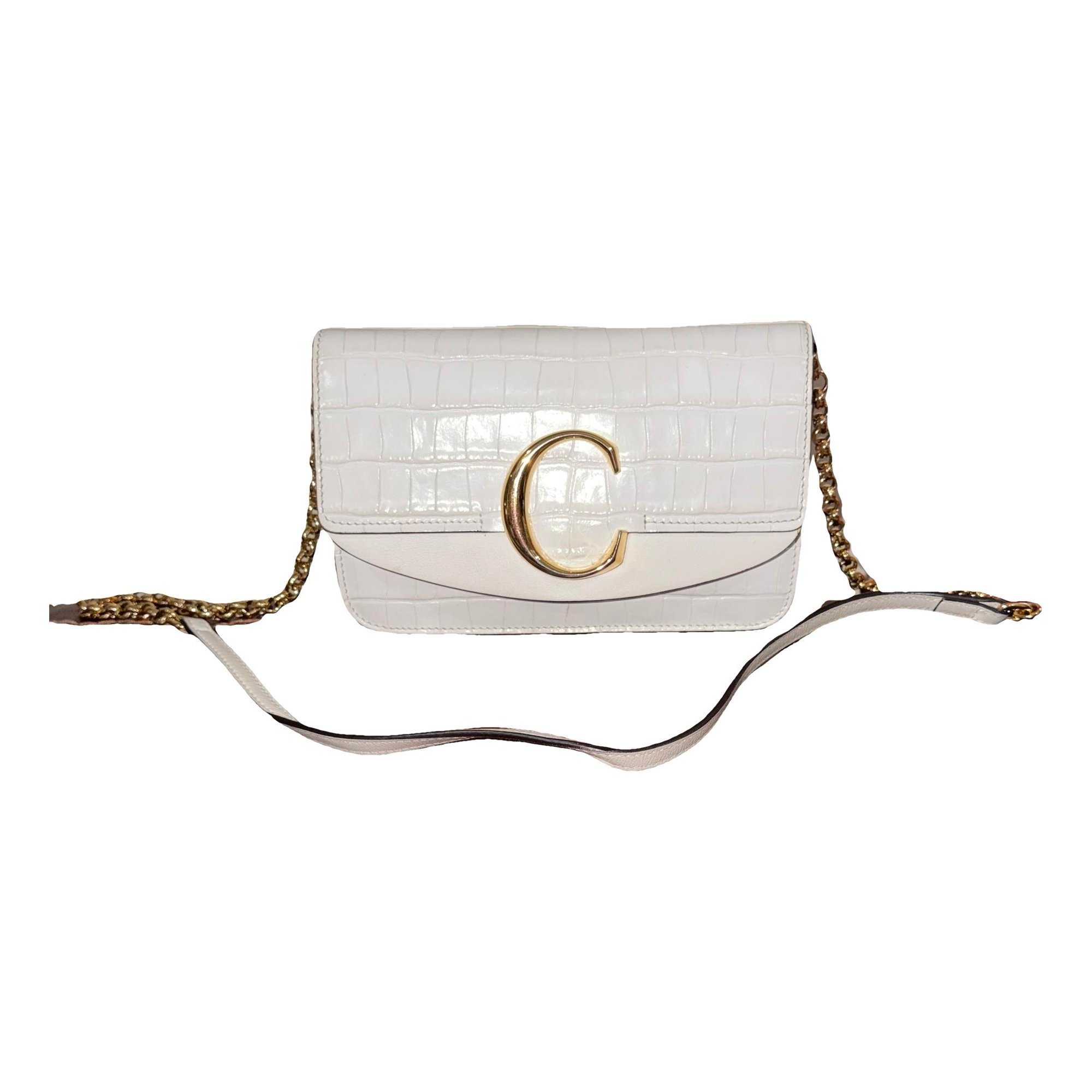 C leather crossbody bag