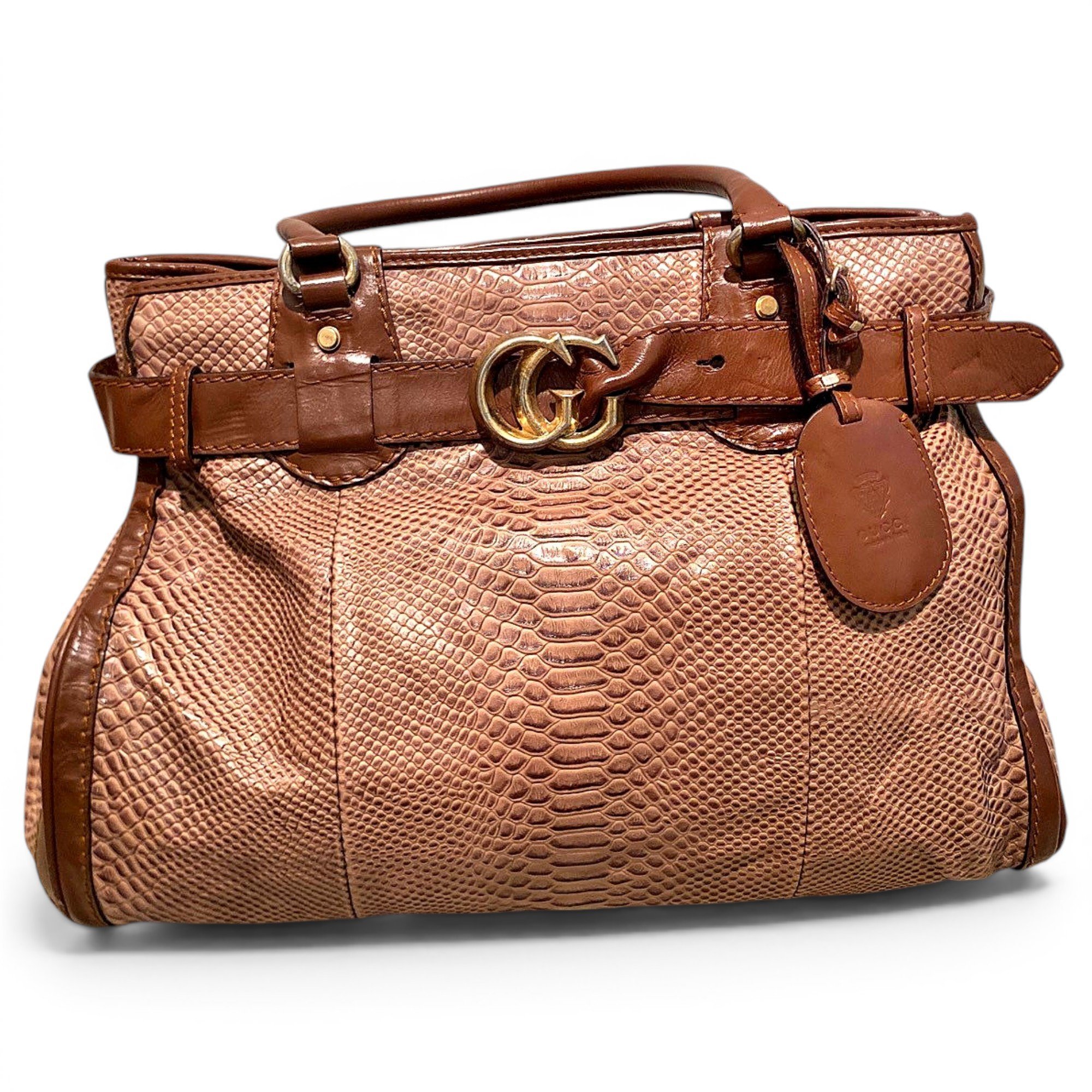 GG Running leather tote