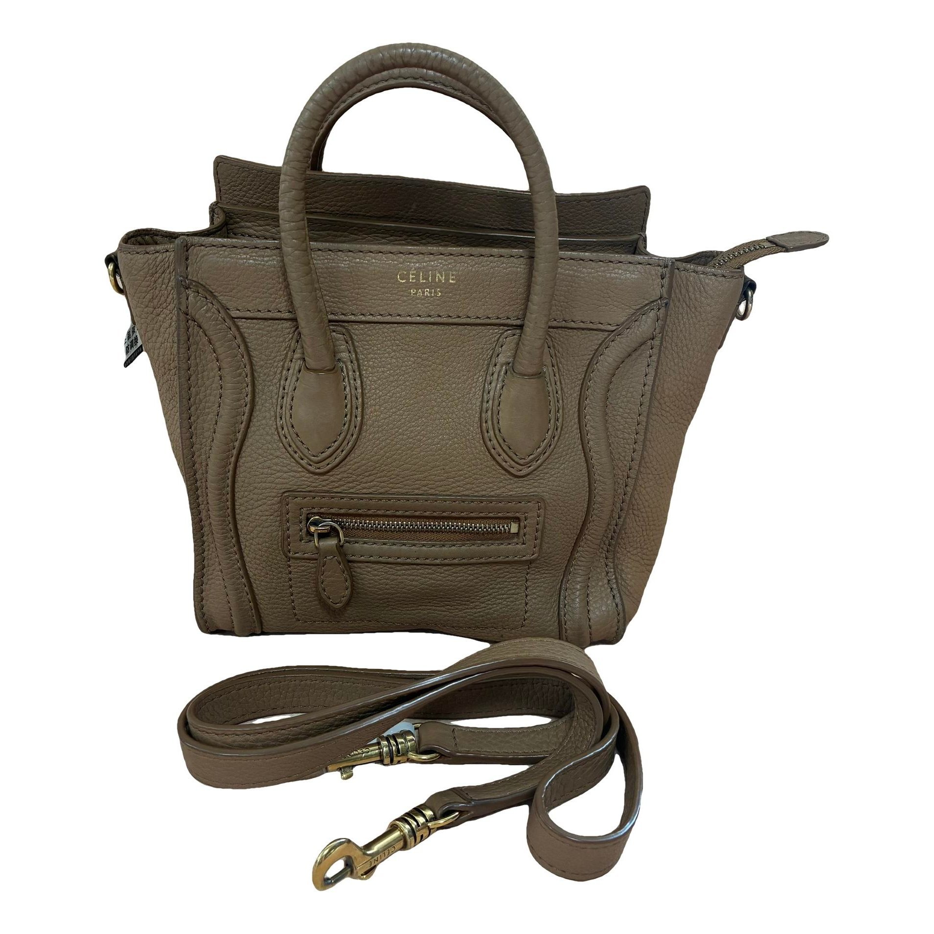 Nano Luggage leather handbag