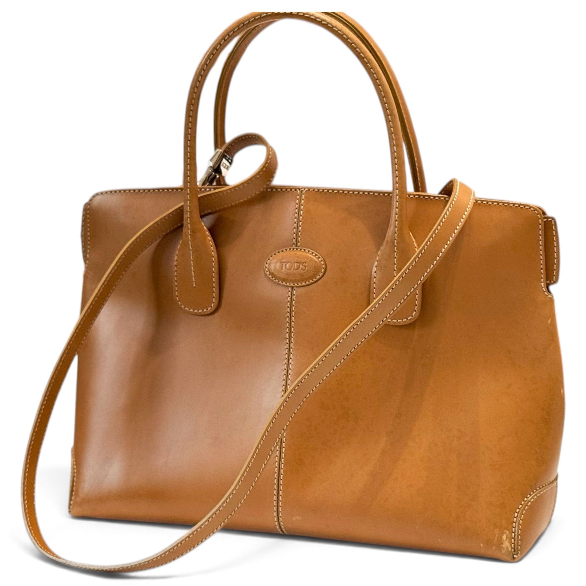 D Bag leather handbag