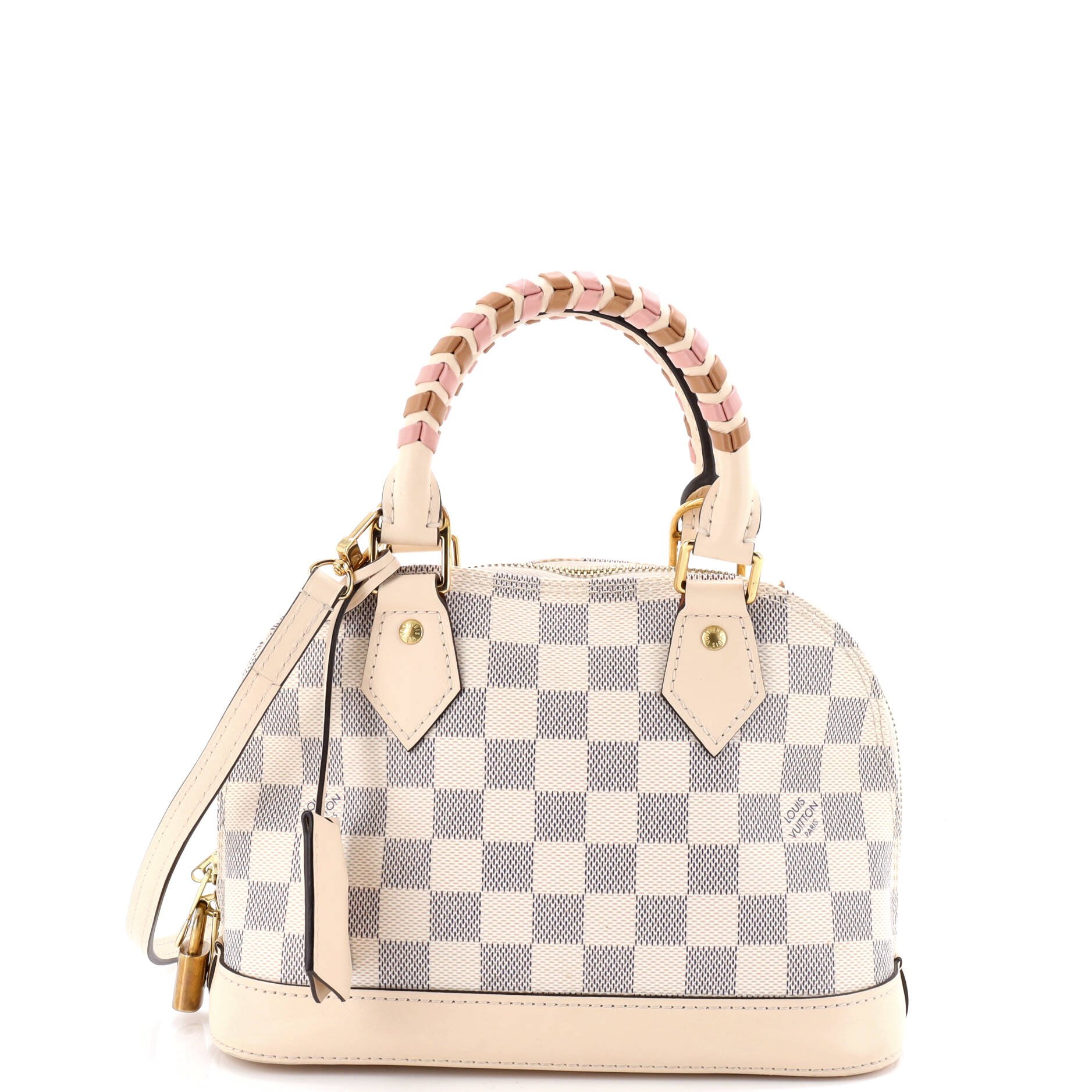 Louis Vuitton Alma Handbag Damier with Braided Detail BB