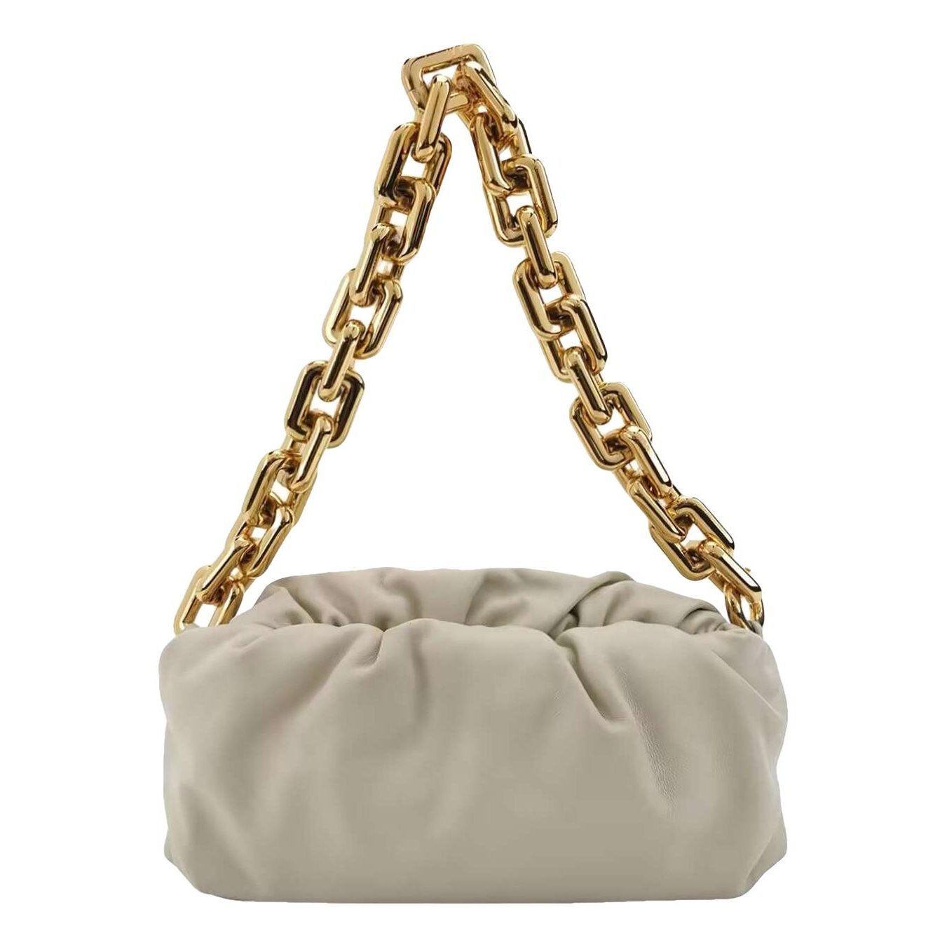 Pouch leather handbag