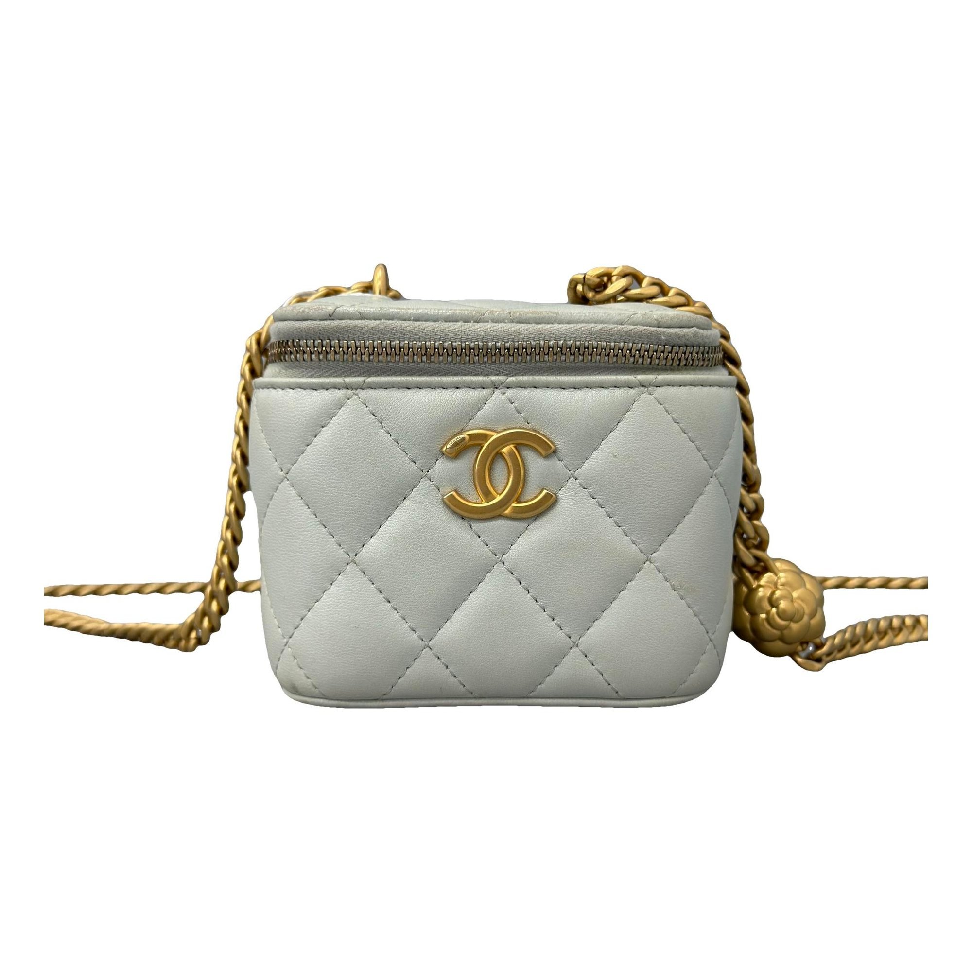Trendy CC Vanity leather handbag