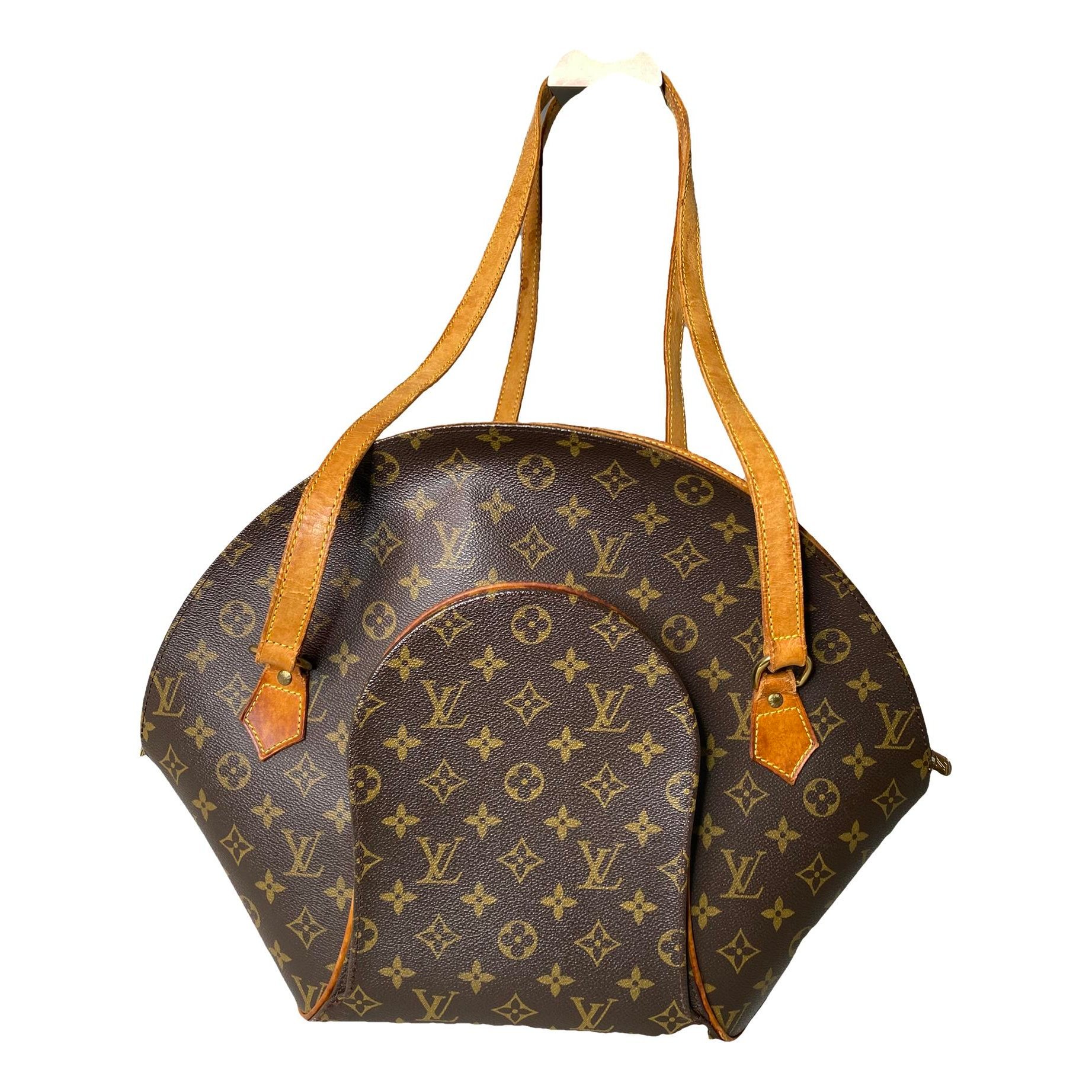 Ellipse leather handbag