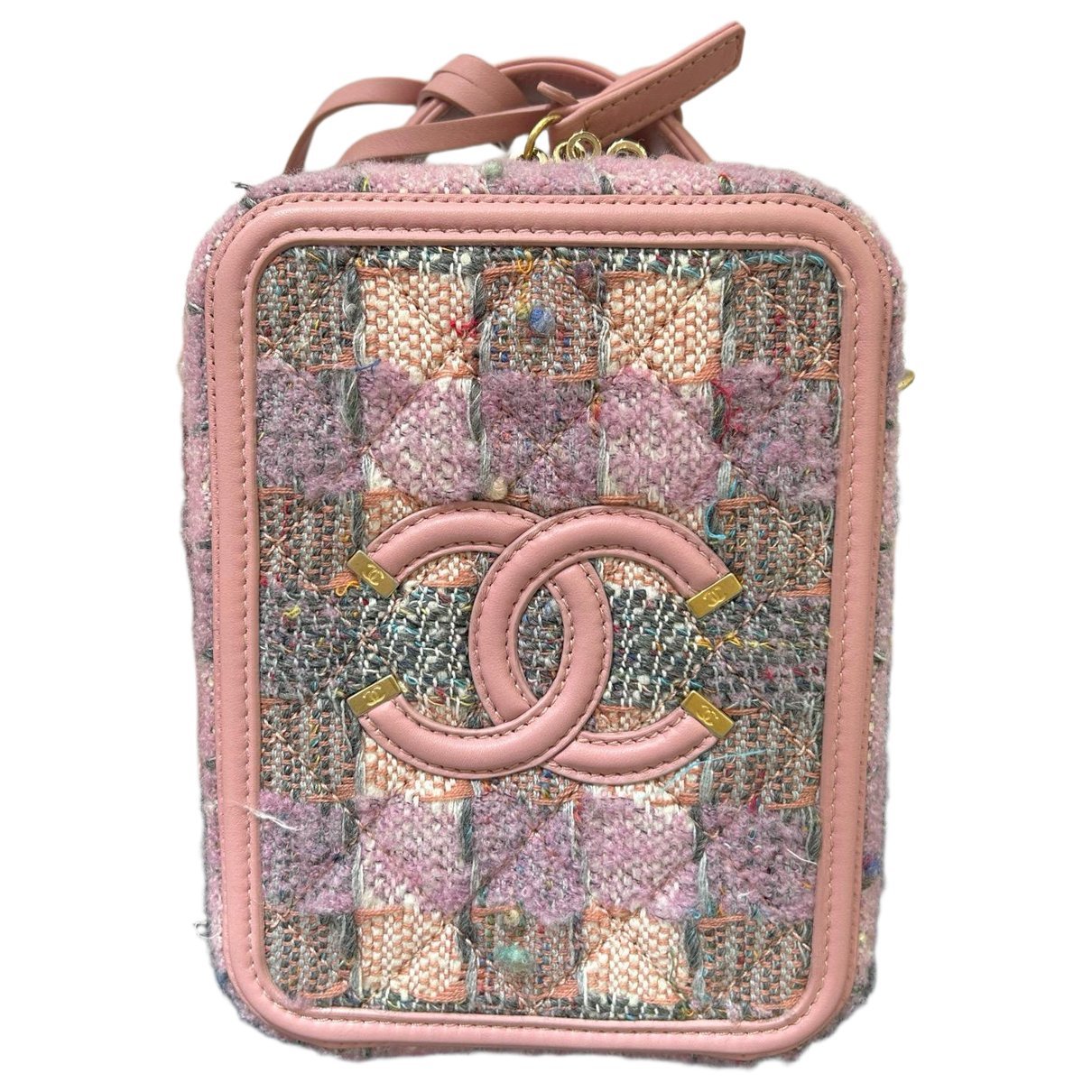 Vanity leather handbag