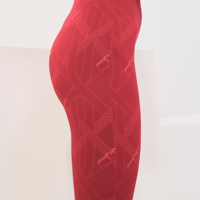 Rose Amarante Coaching Remix Leggings