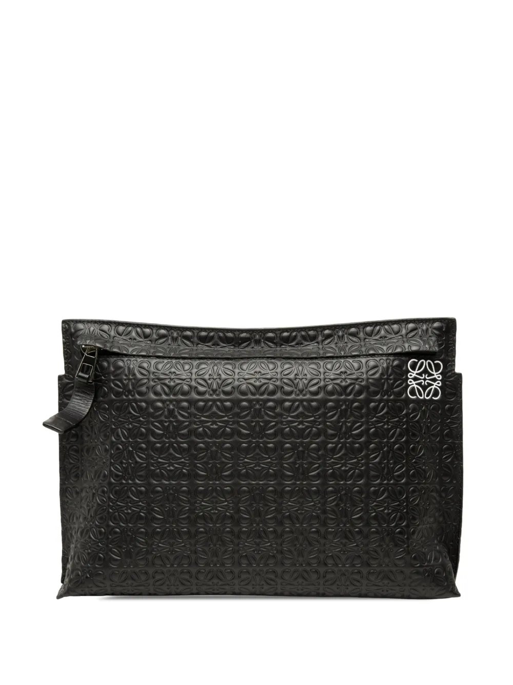 2018 Embossed Anagram Leather Repeat T clutch bag