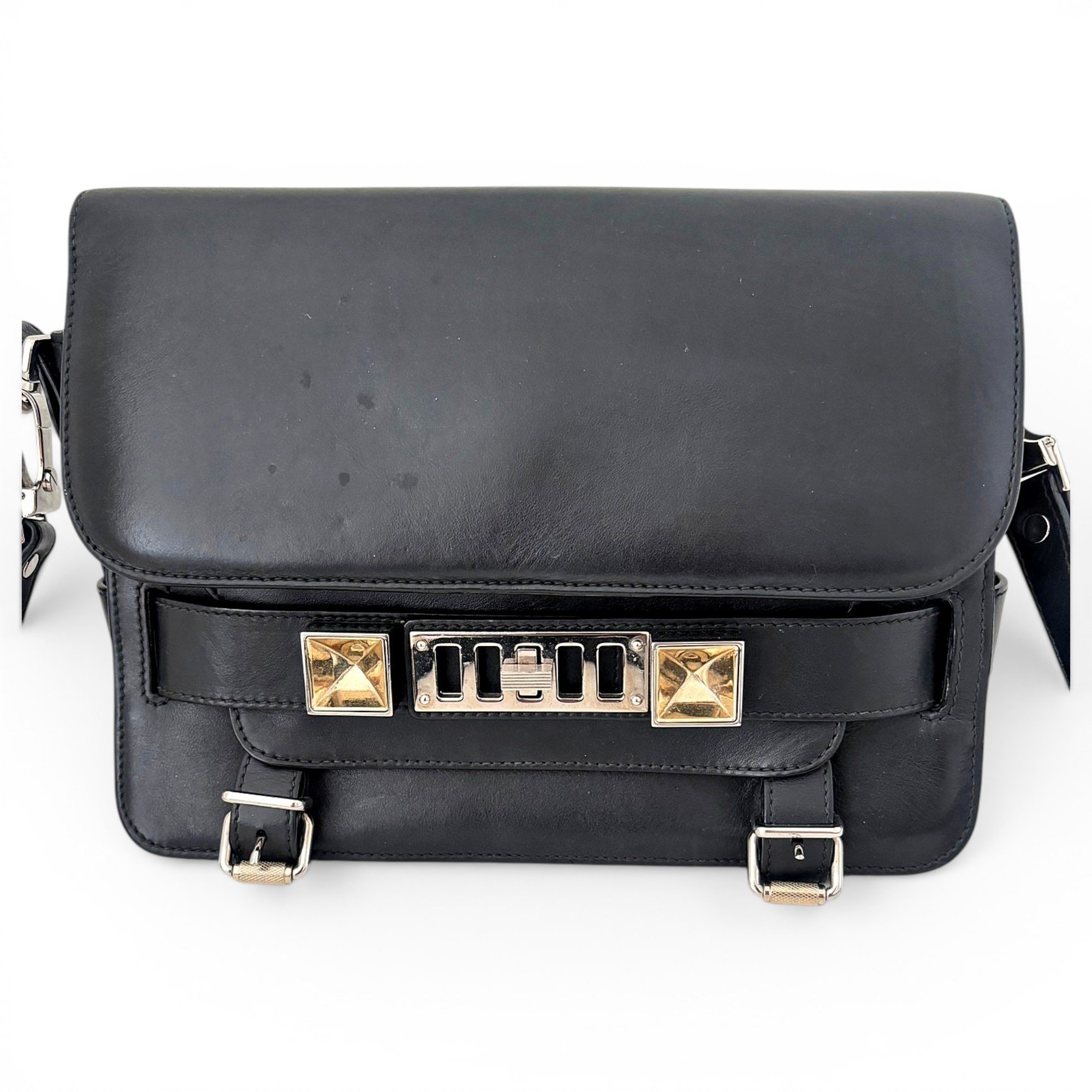 PS11 leather crossbody bag