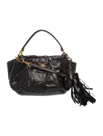 Glace Calf Leather City Calf Shoulder Bag