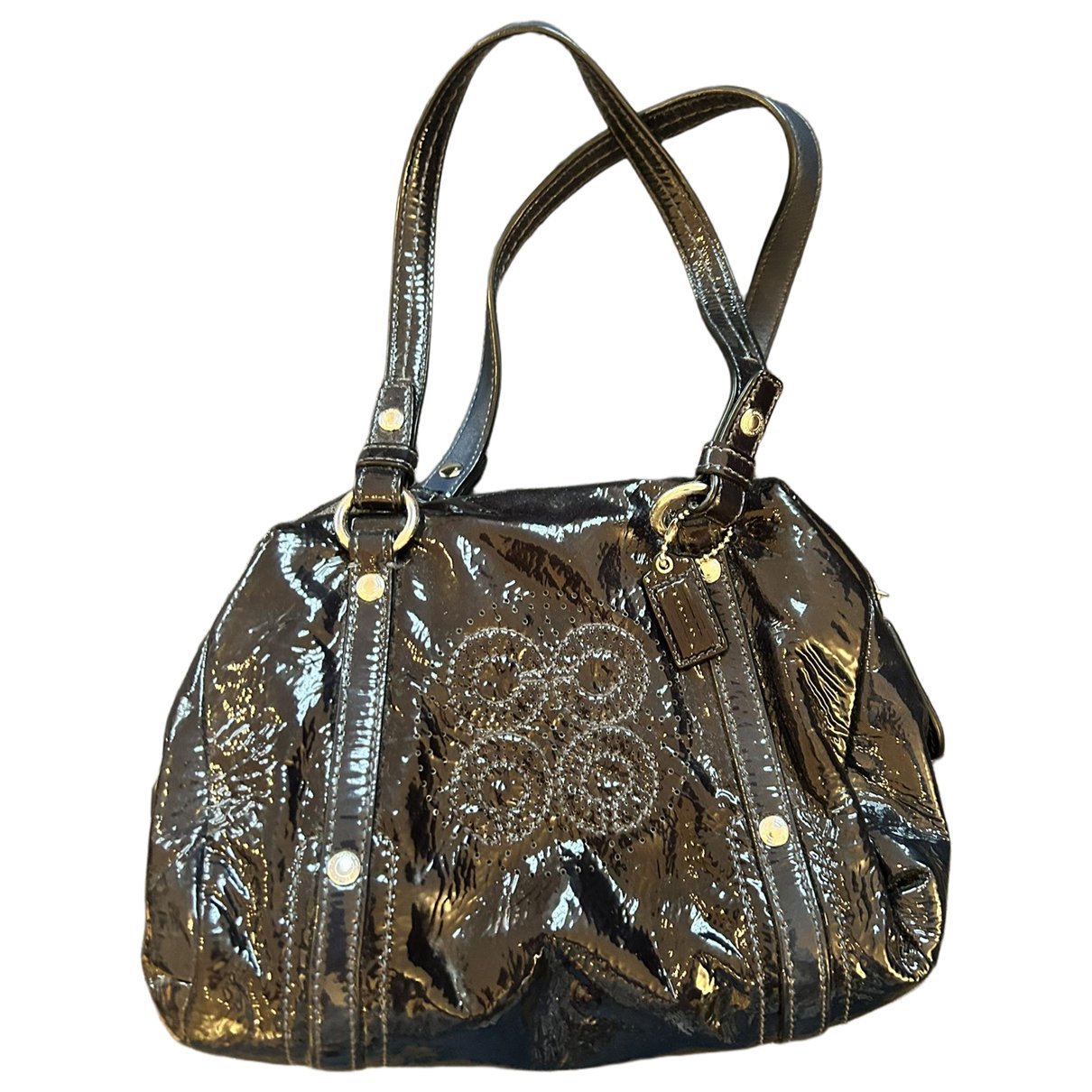 Patent leather handbag