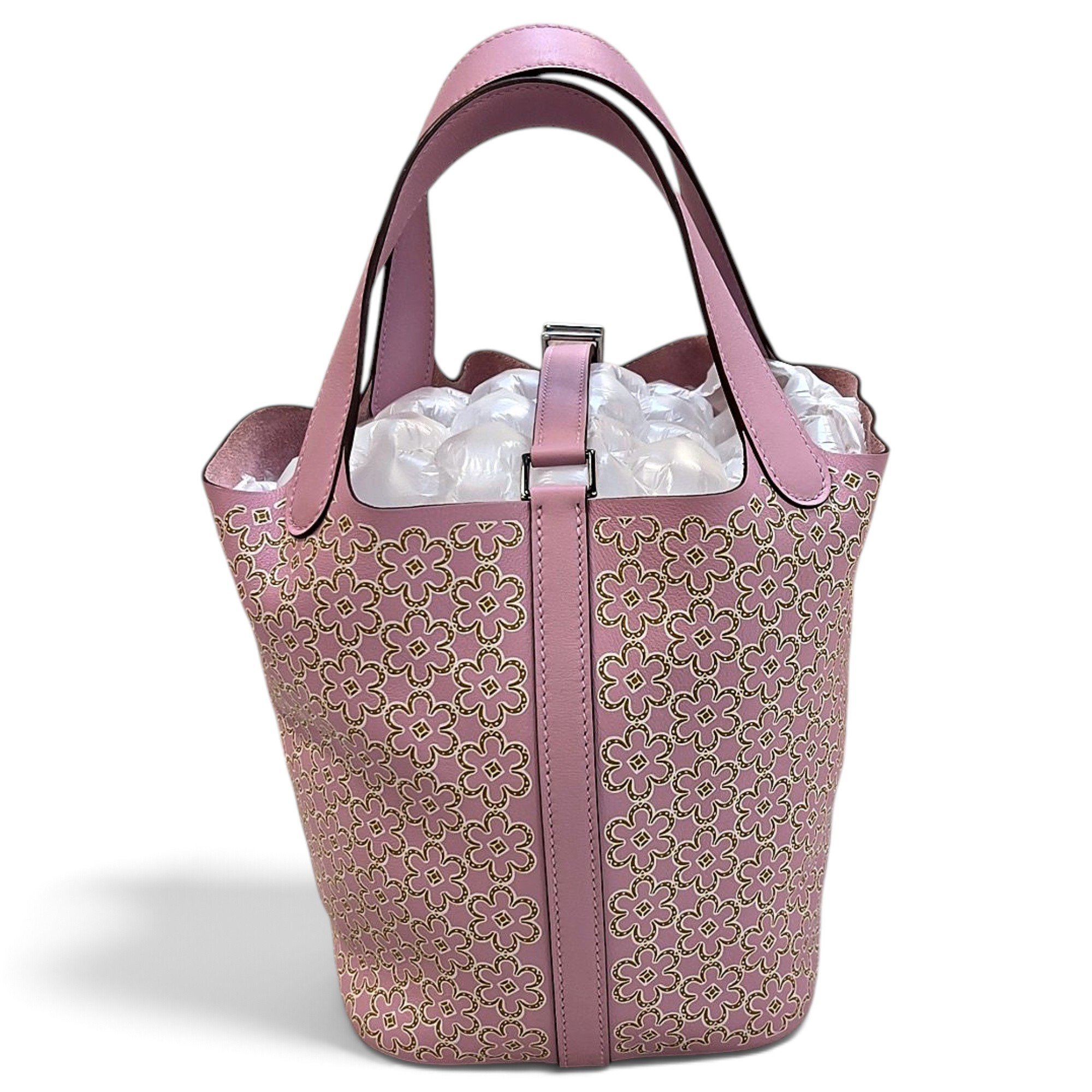 Picotin leather tote