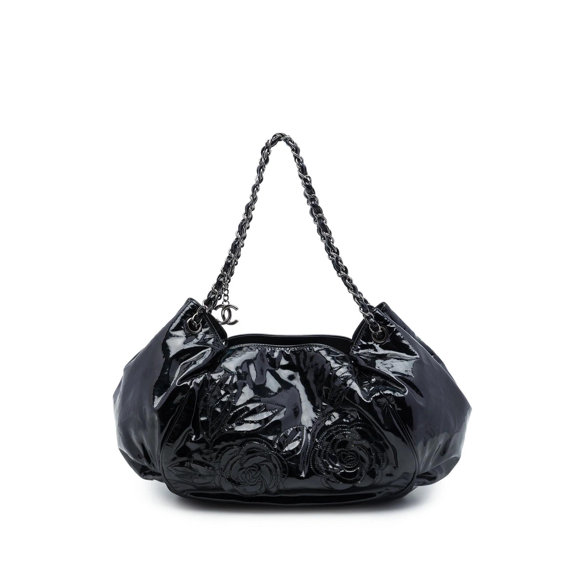 Patent leather tote